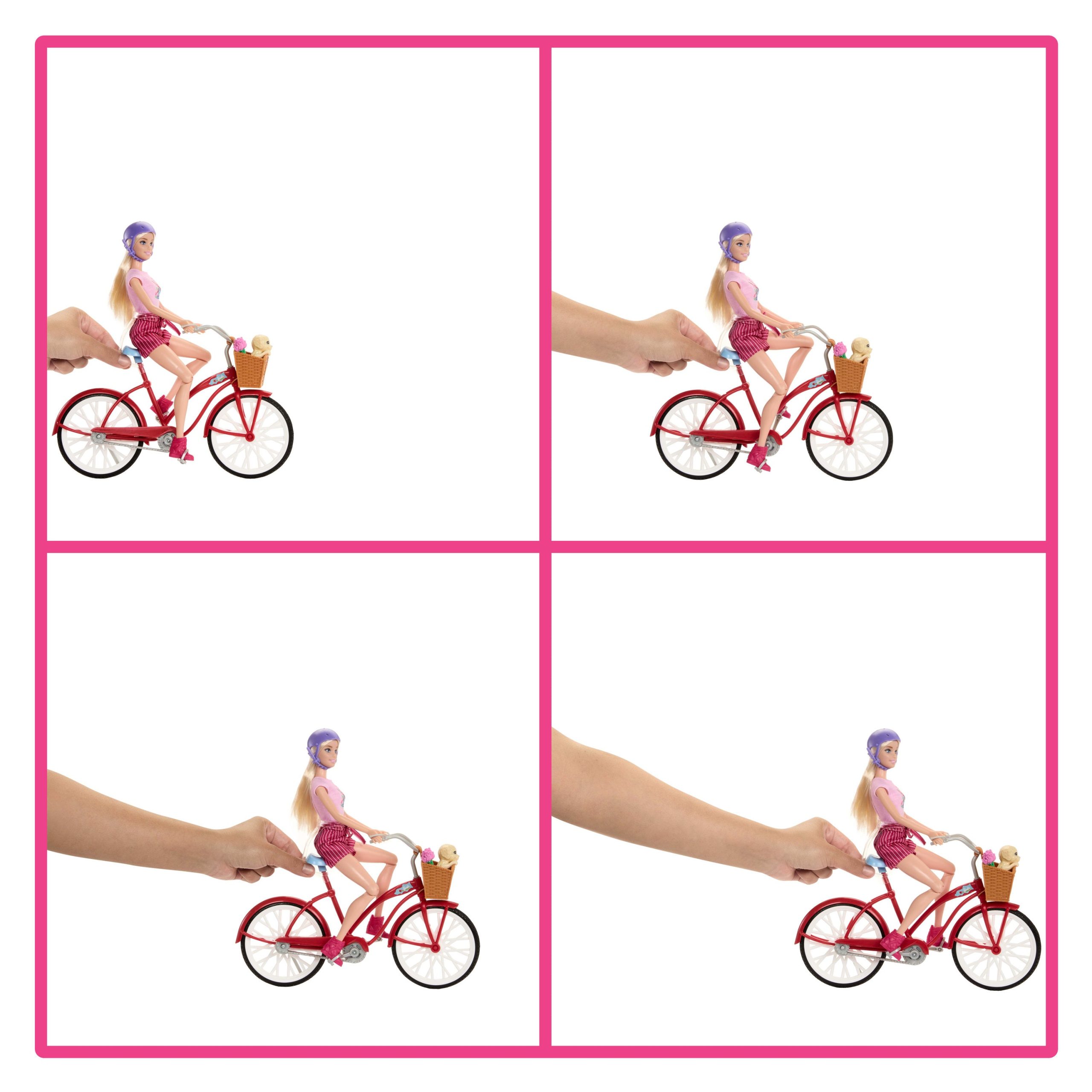 Barbie Pink Passport Holland Doll Set With Bicycle. Clothes. & Travel Accessories - Image 2