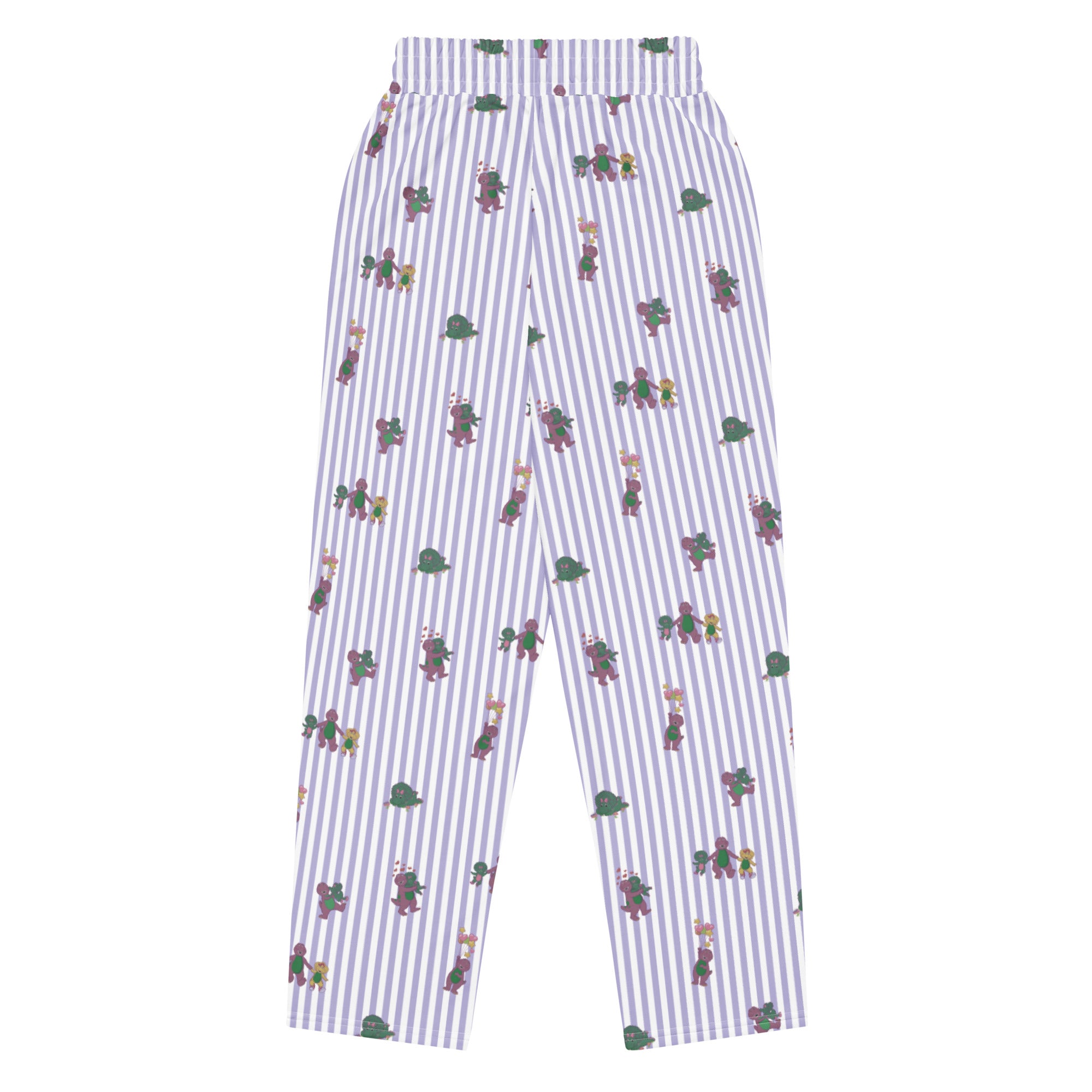 Barney Dinosaurs Wide Leg Striped Pants