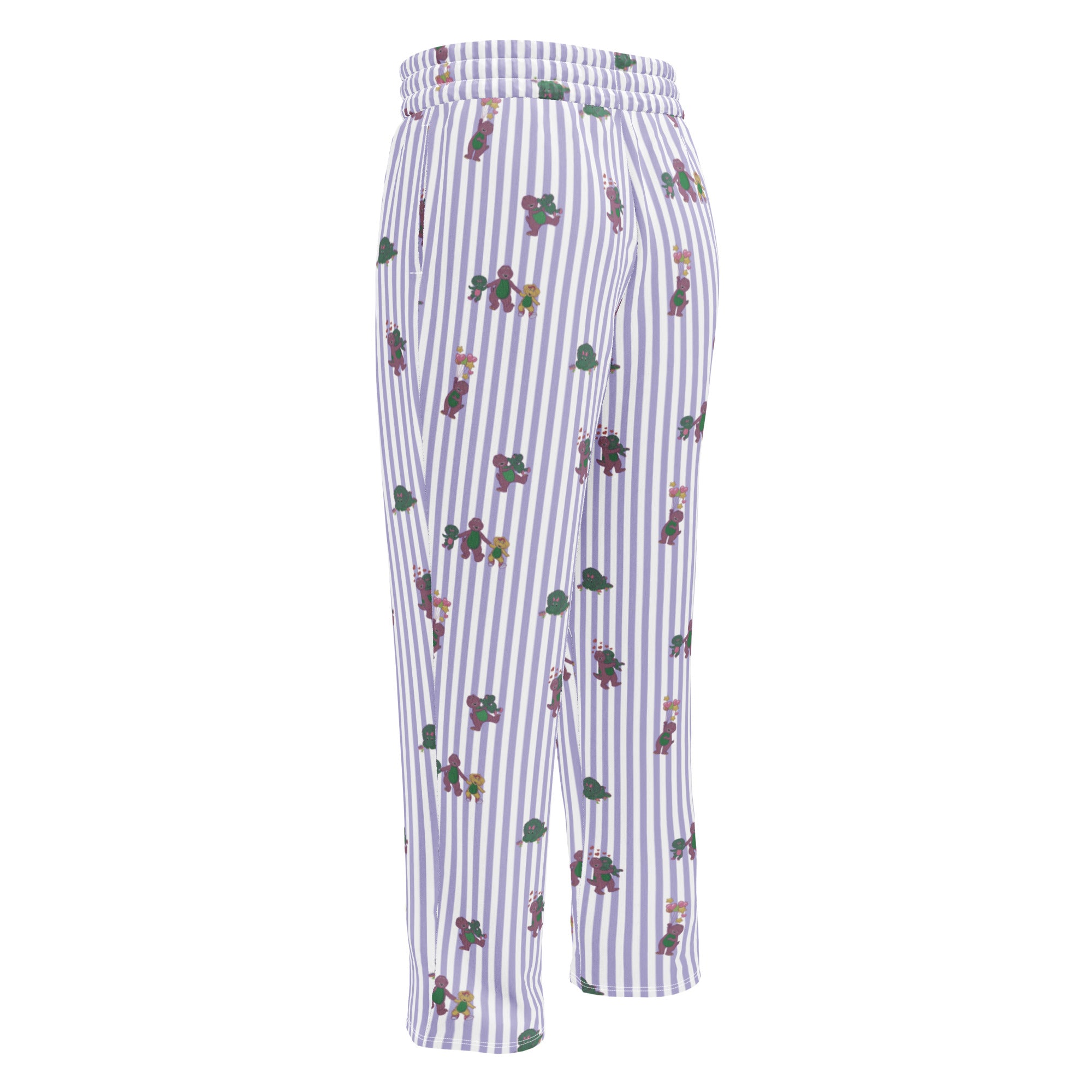 Barney Dinosaurs Wide Leg Striped Pants - Image 4