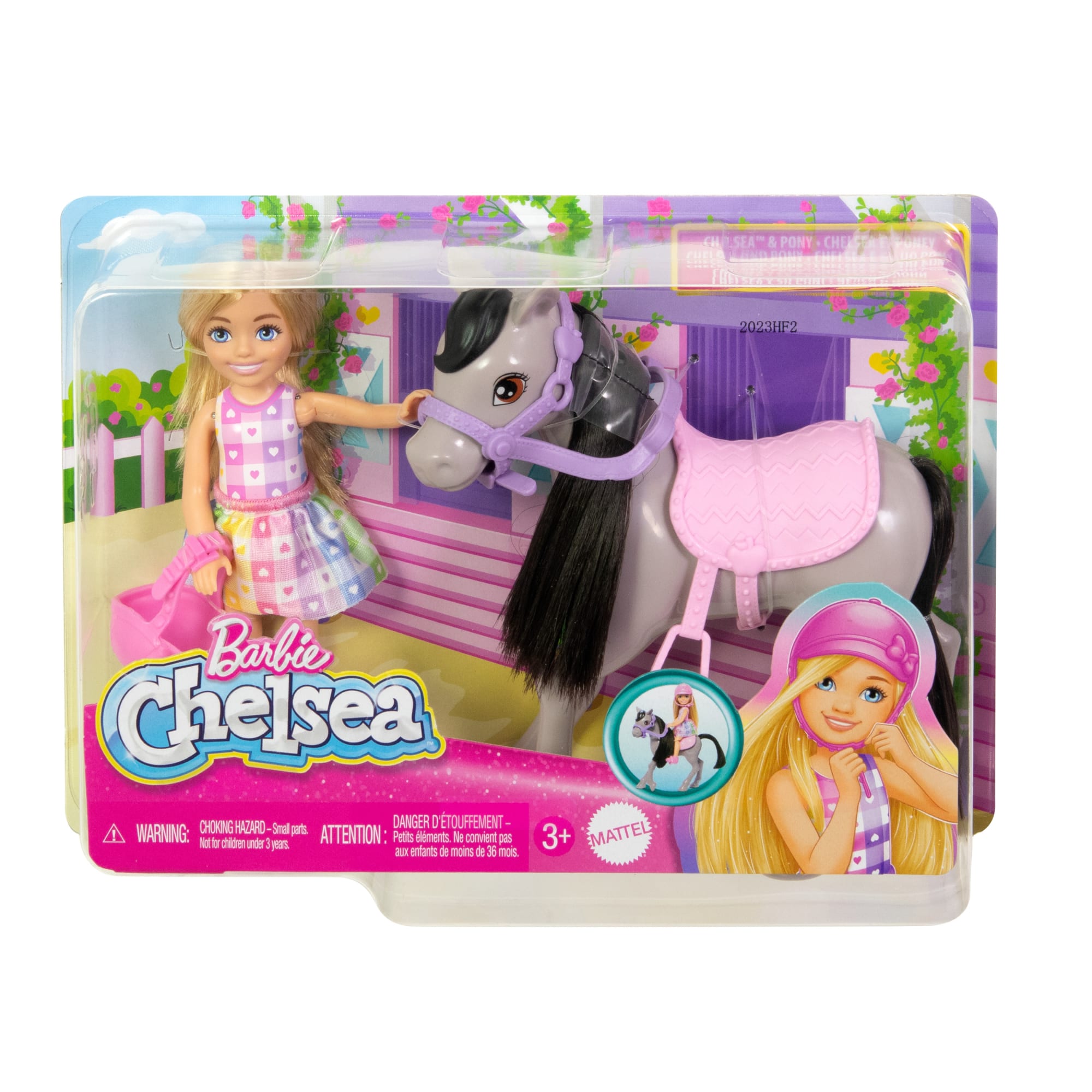 Barbie Chelsea Coffret Poupée et Poney. Casque. Genoux Pliables - Image 6