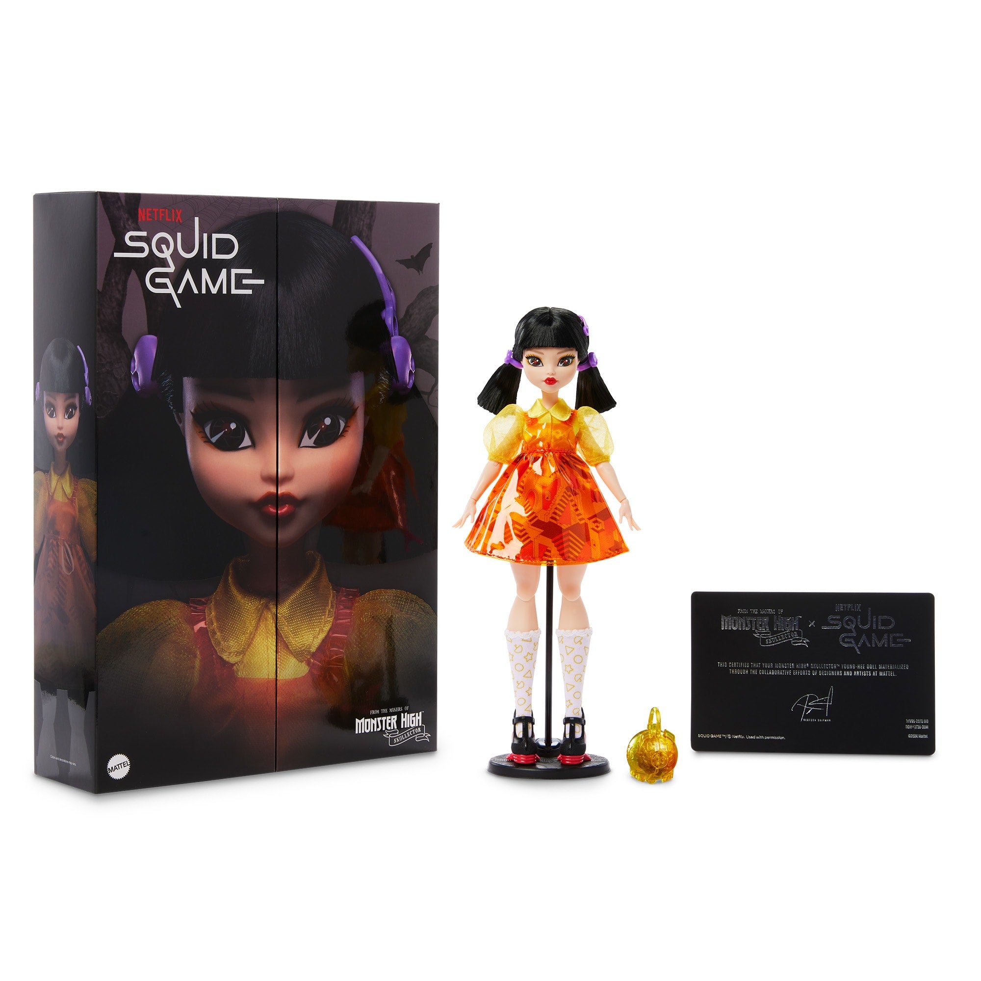 Monster High Skullector Squid Game Young-hee Doll - Image 8