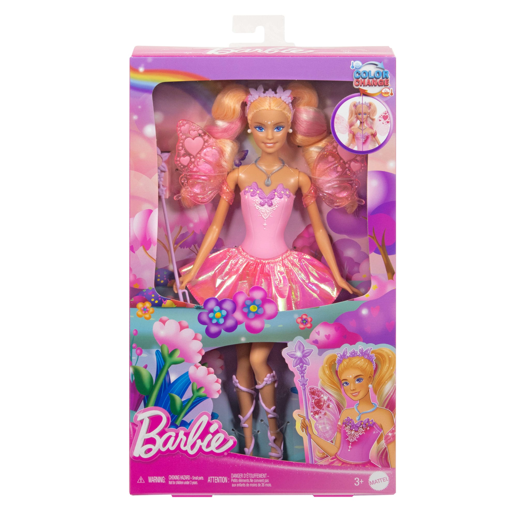 Barbie Fantaisie Poupée Fée. Ailes et Tenue à Changement de Couleur - Image 6