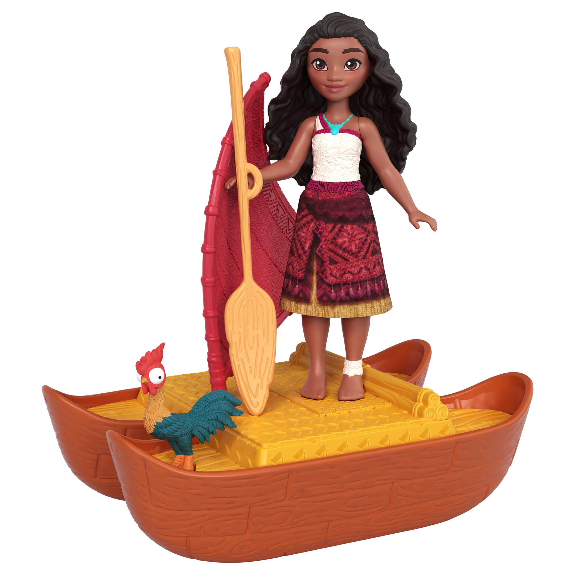 Moana 2 Conjunto de Brinquedo Moana e Loto com Acessórios - Image 3