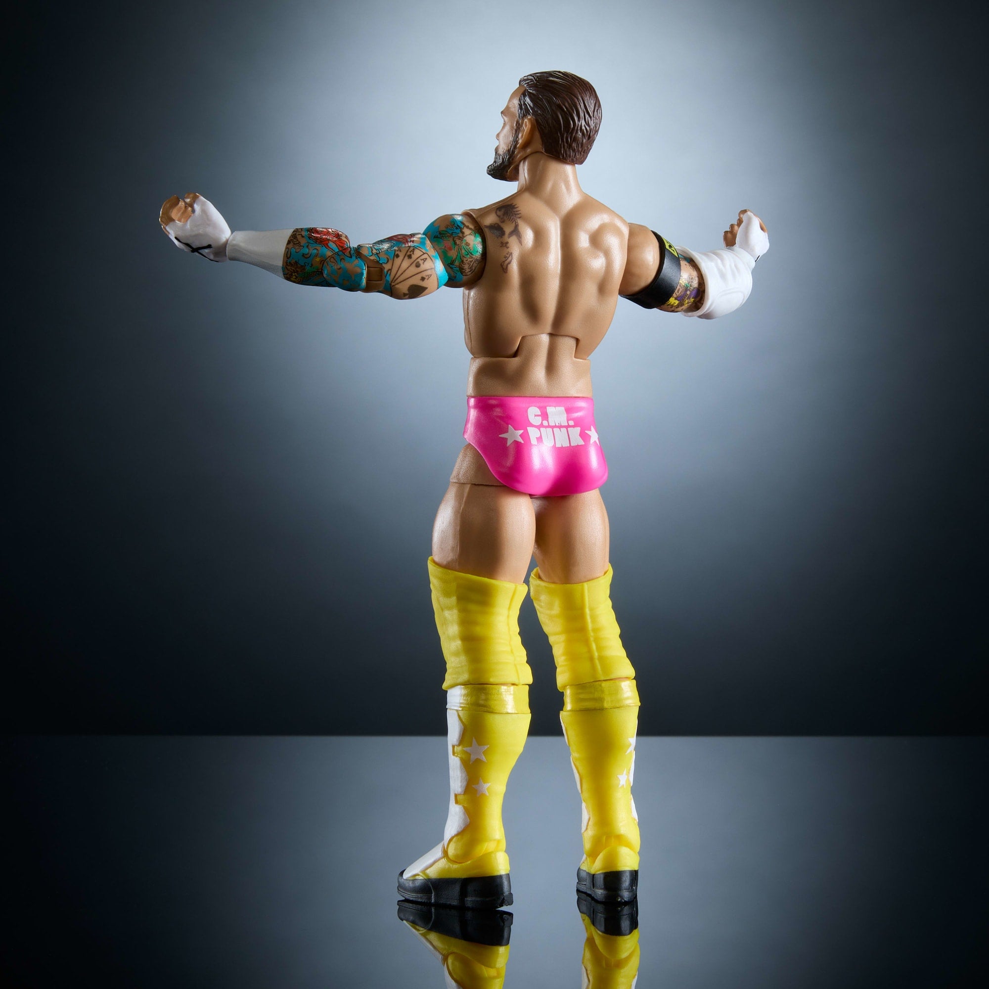 WWE Figura de Acción Elite Cm Punk amarillo - Image 6