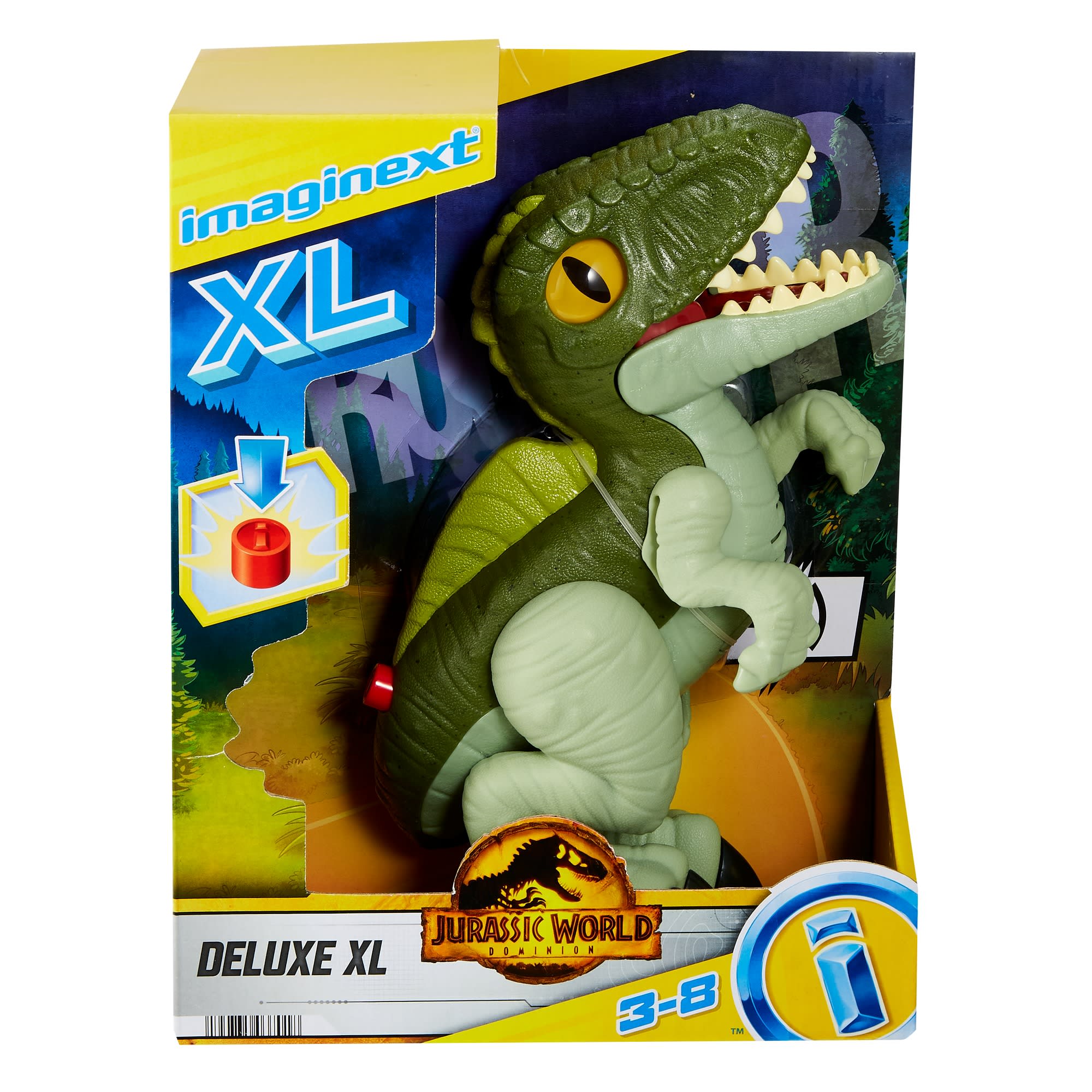 Imaginext Jurassic World Dominion Deluxe Growlin' Giga XL Dinosaur Toy With Lights & Sounds - Image 6