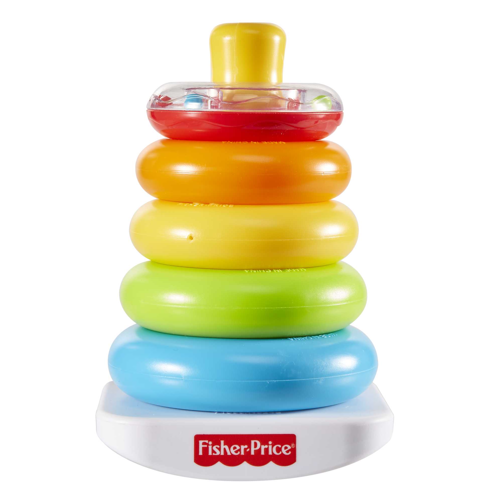 Fisher-Price Rock-A-Stack Ring Stacking Toy With Roly-Poly Base For Infants - Image 5