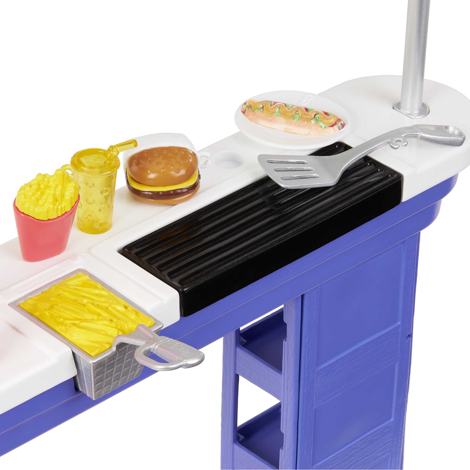 Barbie Beach Boardwalk Playset With Barbie Brooklyn & Malibu Dolls. 2 Stands & 30+ Accessories - Image 6