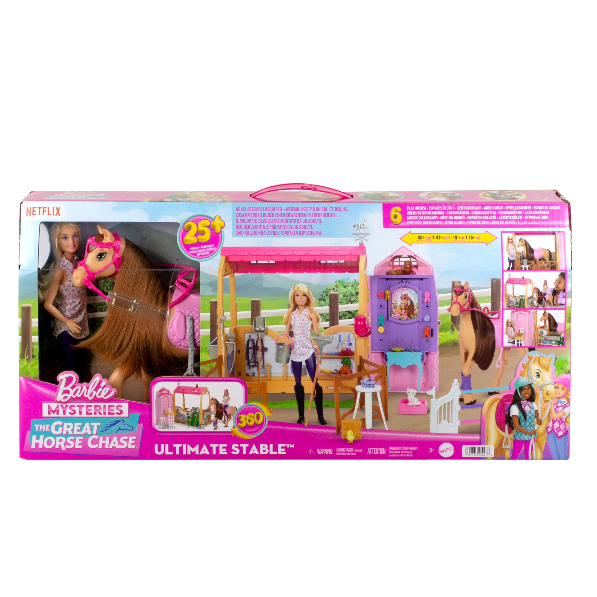 Barbie Detective La Gran Carrera de Caballos Set de Juego Establo de los Sueños - Image 6