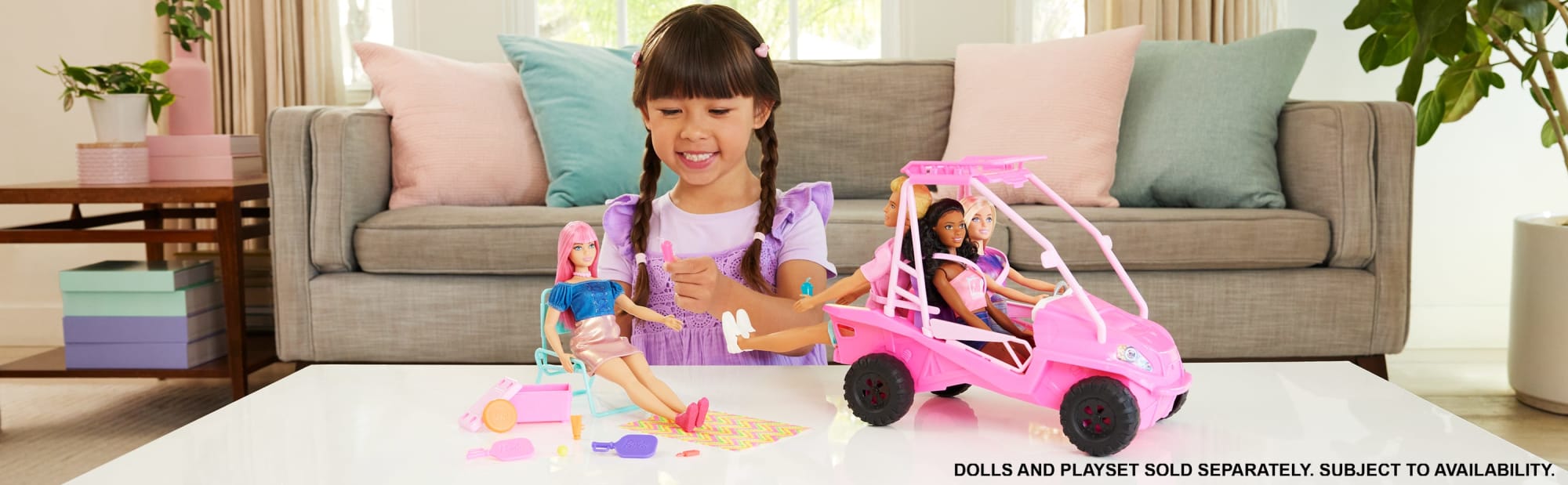 Barbie Mysteries: Beach Detectives Ultimate Beach Buggy Vehicle Playset With 10+ Accessories - Image 2