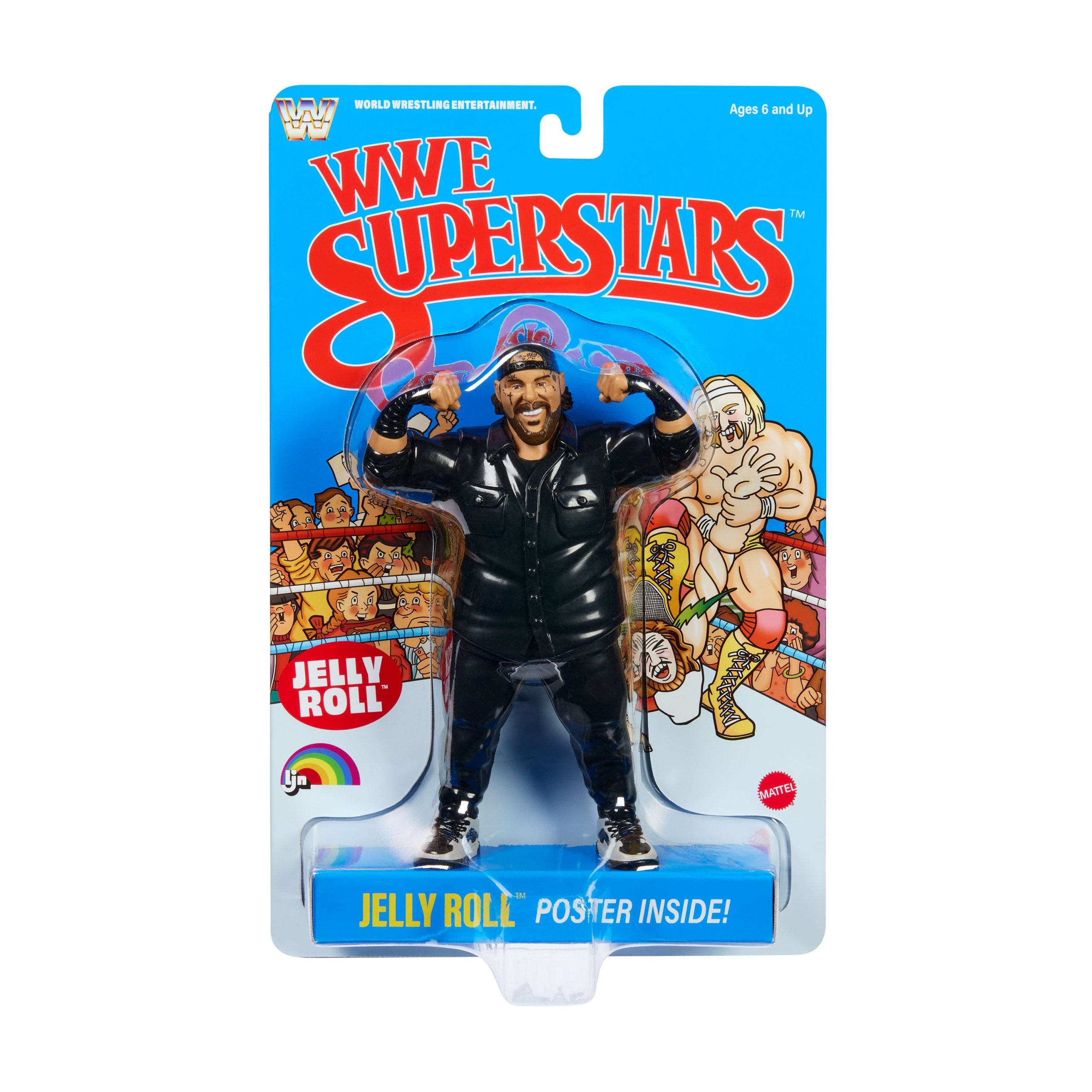 LJN WWE Superstars Jelly Roll Action Figure - Image 5