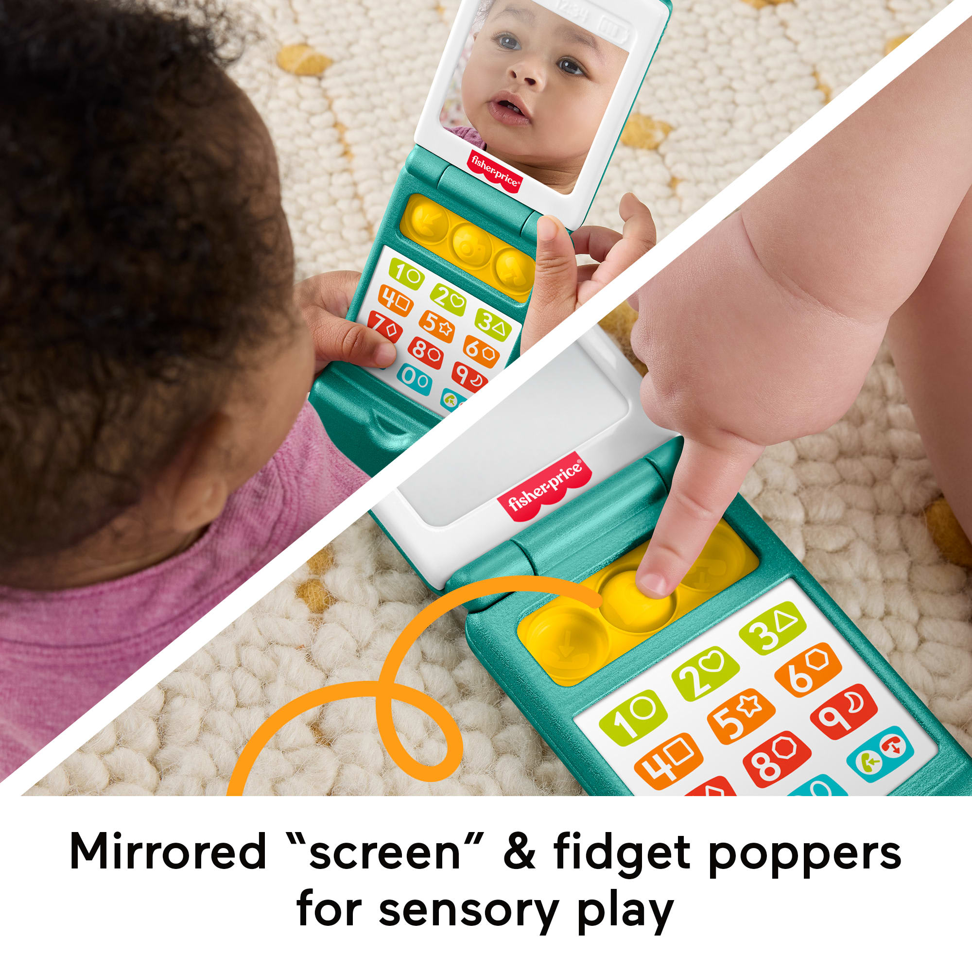 Fisher-Price Laugh & Learn Flip Phone. Baby & Toddler Musical Learning Activity Toy - Image 4