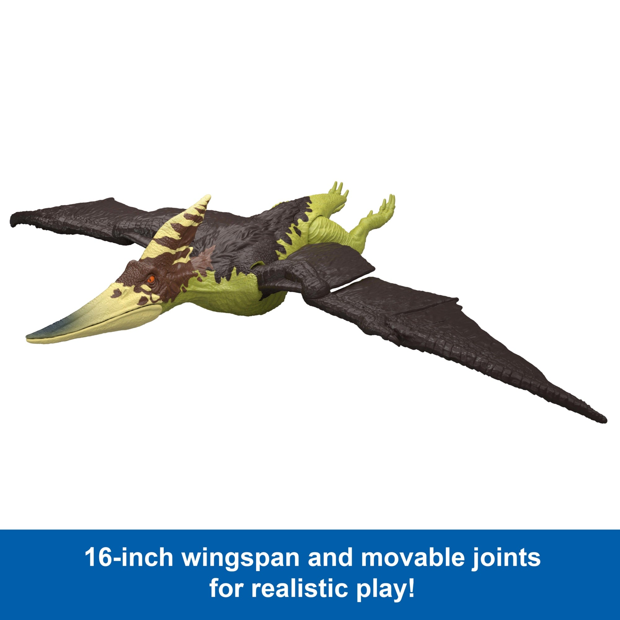 Jurassic World Wild Roar Pteranodon Dinosaur Action Figure Toy. Attack. Light & Sound. Scan Code - Image 4