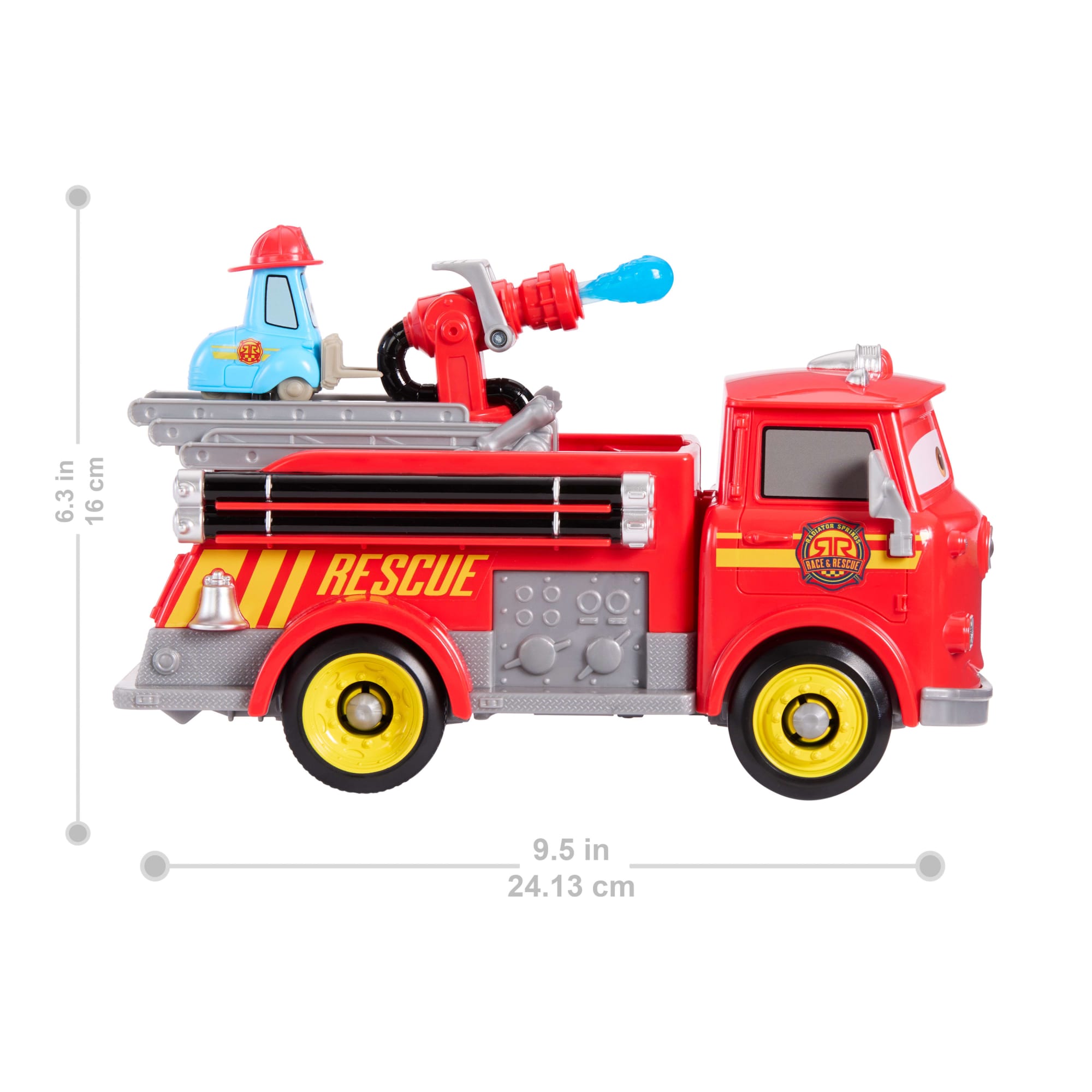 Disney And Pixar Cars Radiator Springs Race & Rescue Fire Fighting Red & Guido & Accessories - Image 3