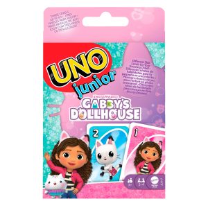 UNO Junior Gabby's Dollhouse Card Game For Kids. Parents & Family Nights