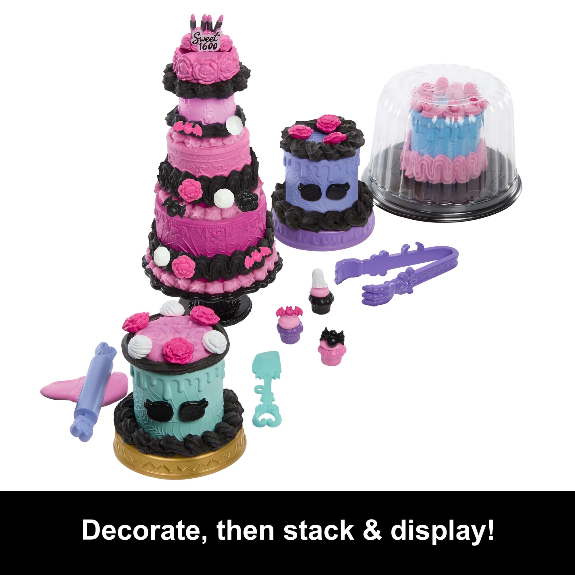 Monster High Scary Sweet Birthday Cake Kit With Clawdeen Wolf Doll And 20+ Decorating Accessories - Image 5
