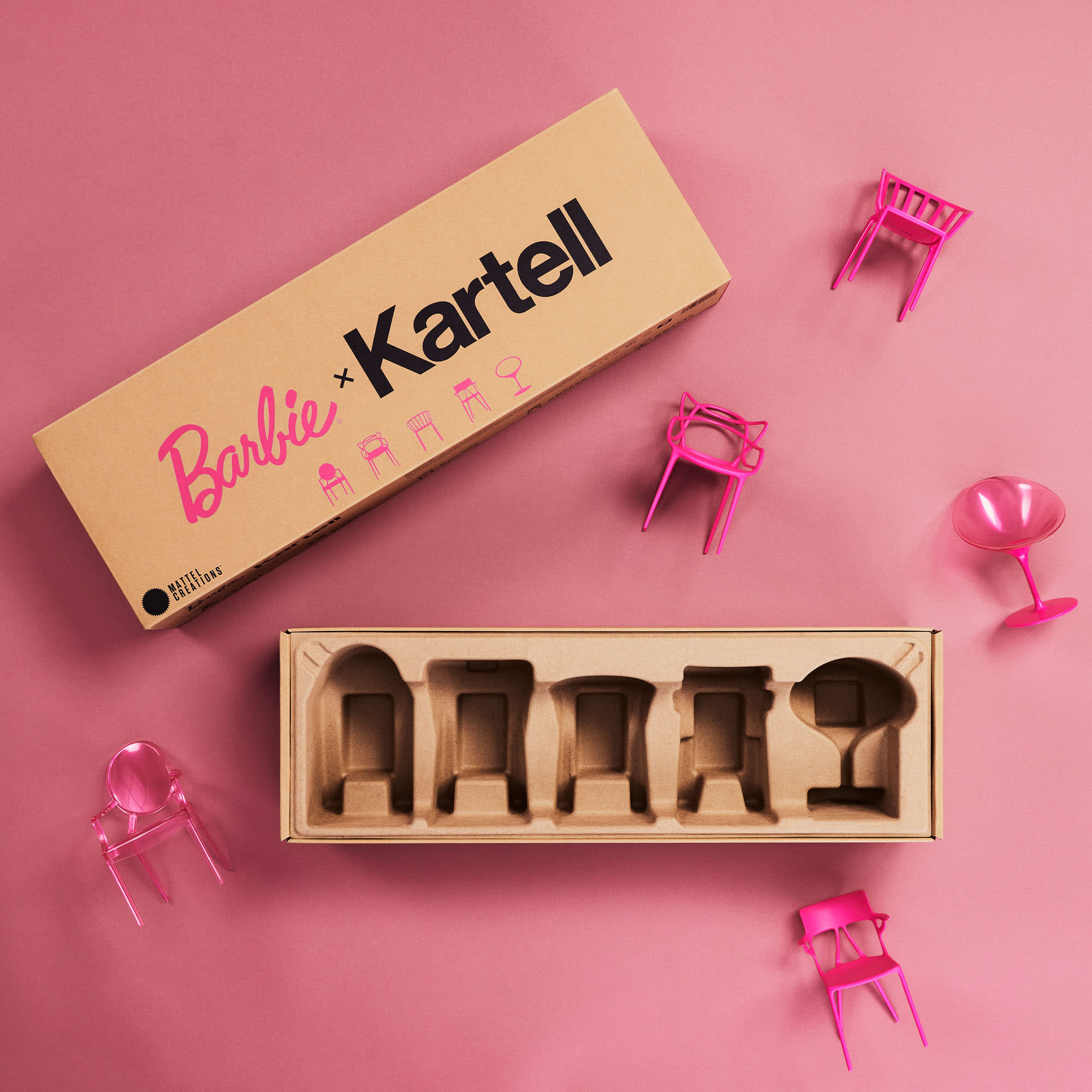 Barbie x Kartell 5-Piece Doll-Sized Chair Set - Image 8