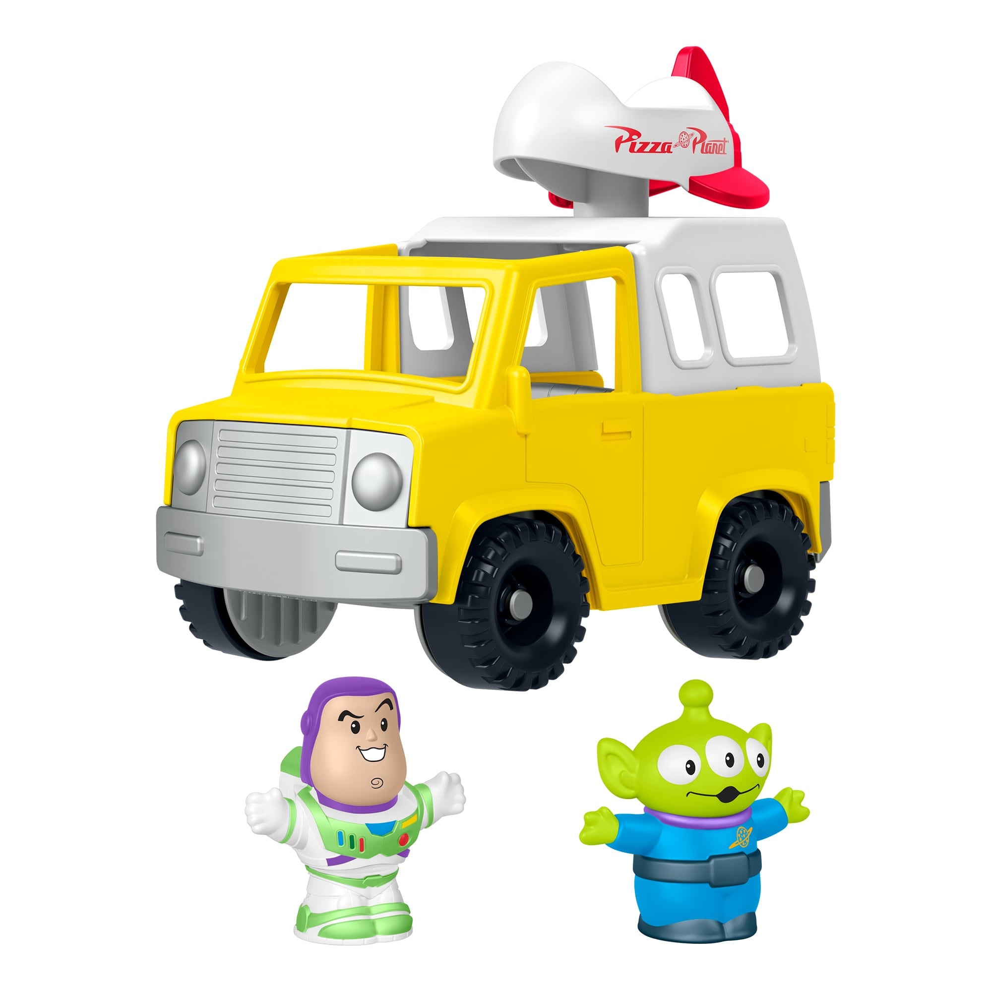 Little People Toy Story Brinquedo para Bebês FP Little People Veículo Buzz Lightyear Pizza Planeta