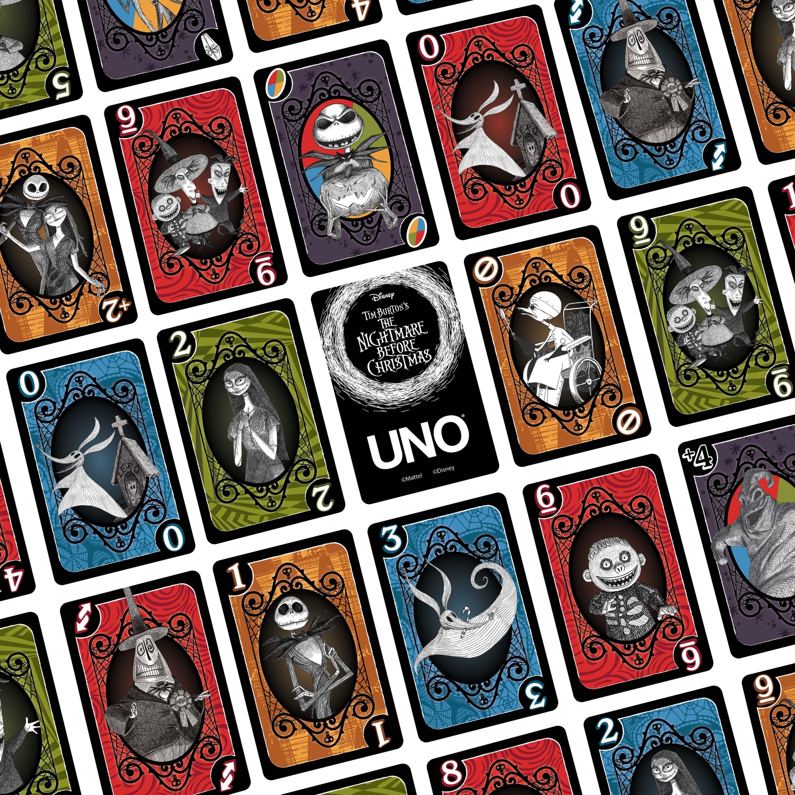 UNO Fandom Tim Burton's The Nightmare Before Christmas Card Game. Collectible Deck For Fans & Collectors - Image 2