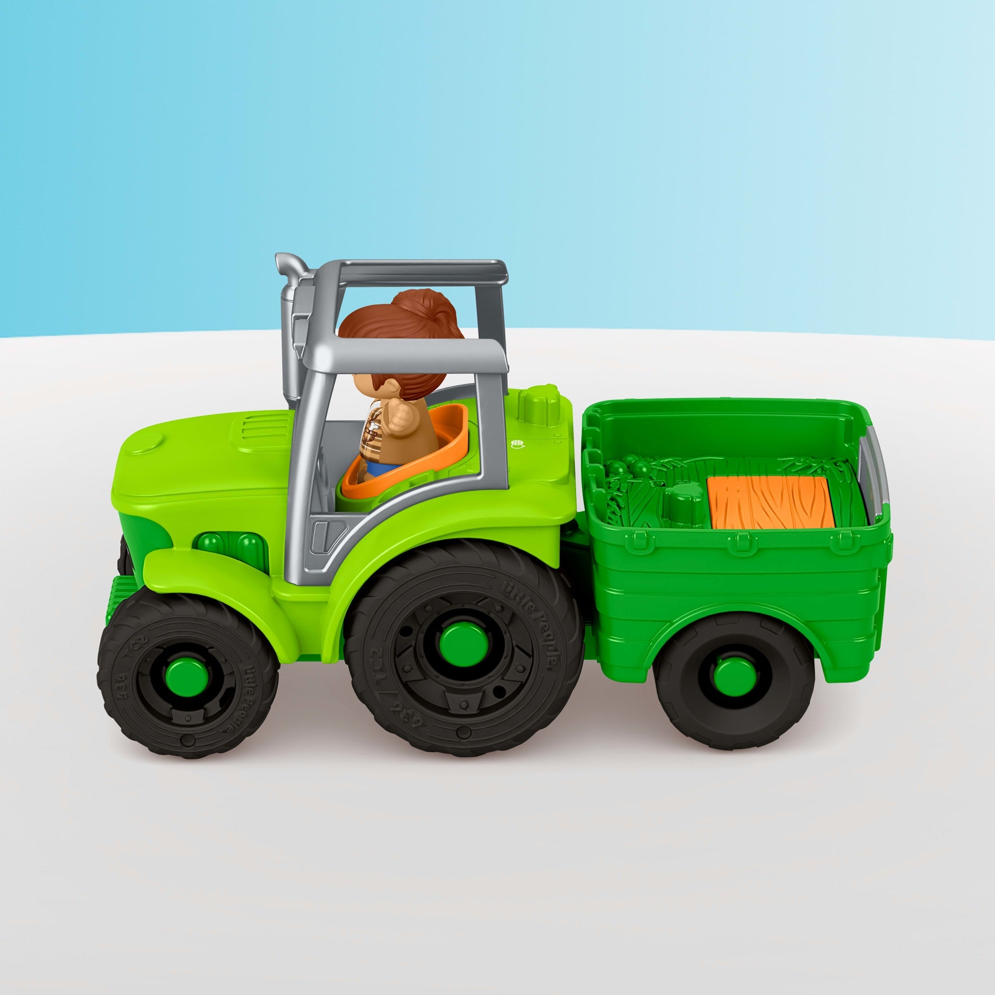 Fisher-Price Little People Tracteur à Pousser. Multilingue - Image 3