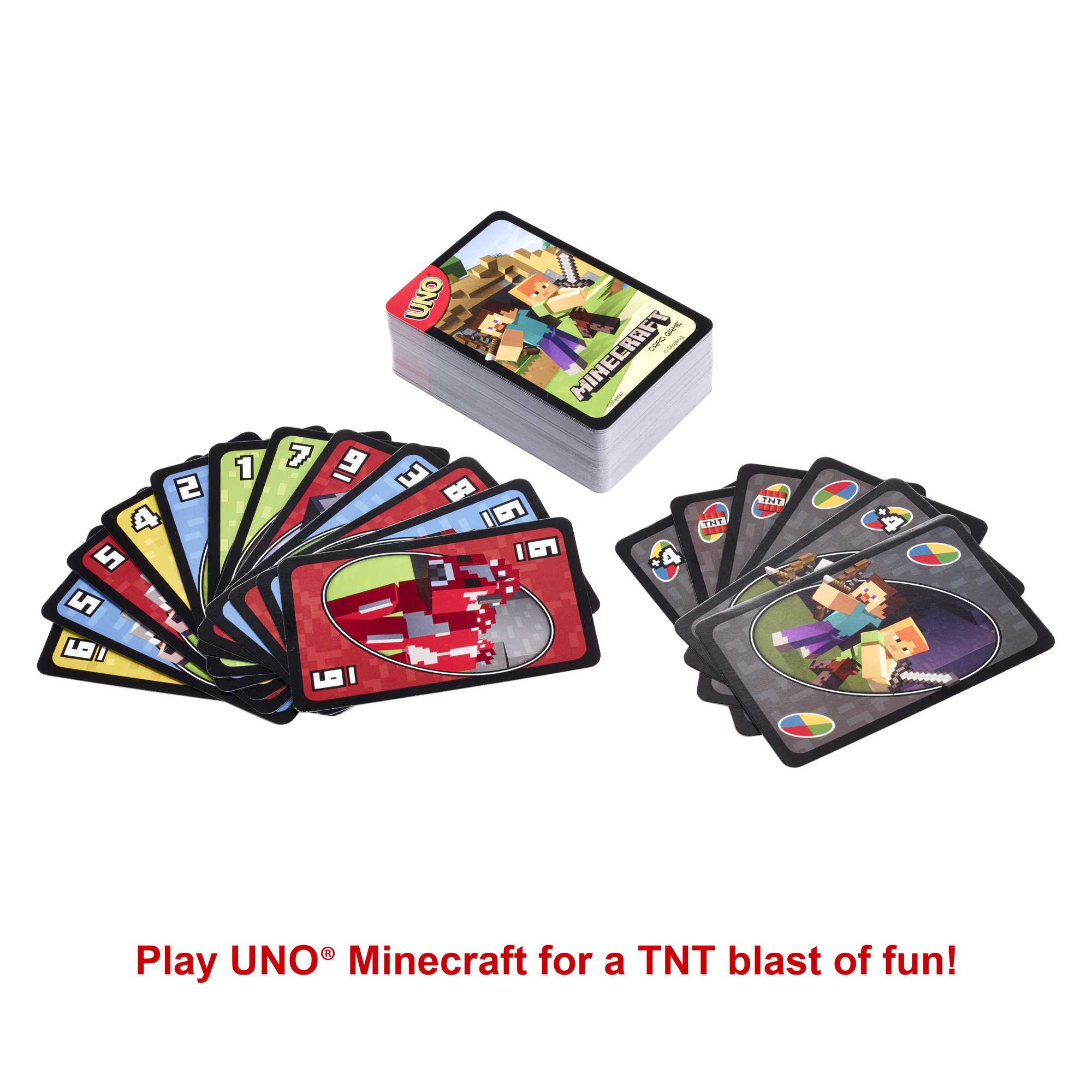 UNO Card Game. Gifts For Kids. Minecraft Themed. Storage Tin Box - Image 4