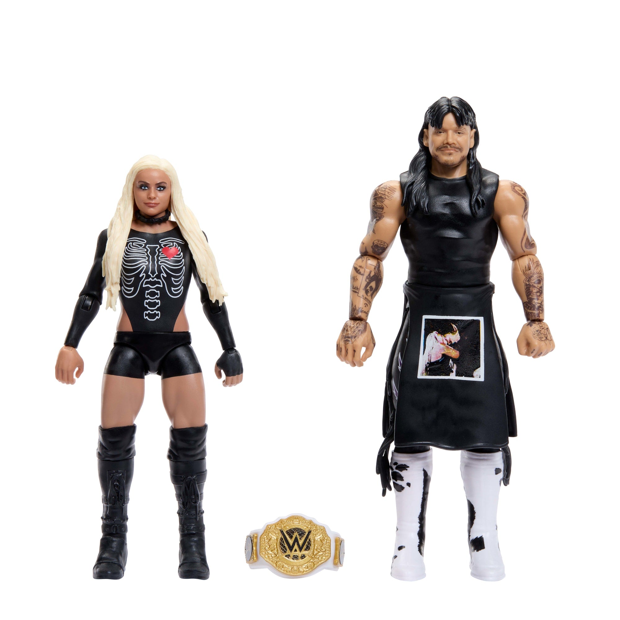 WWE Main Event Showdown Dirty Dominik Mysterio & Liv Morgan Action Figures Set. Series #25. 6-Inch