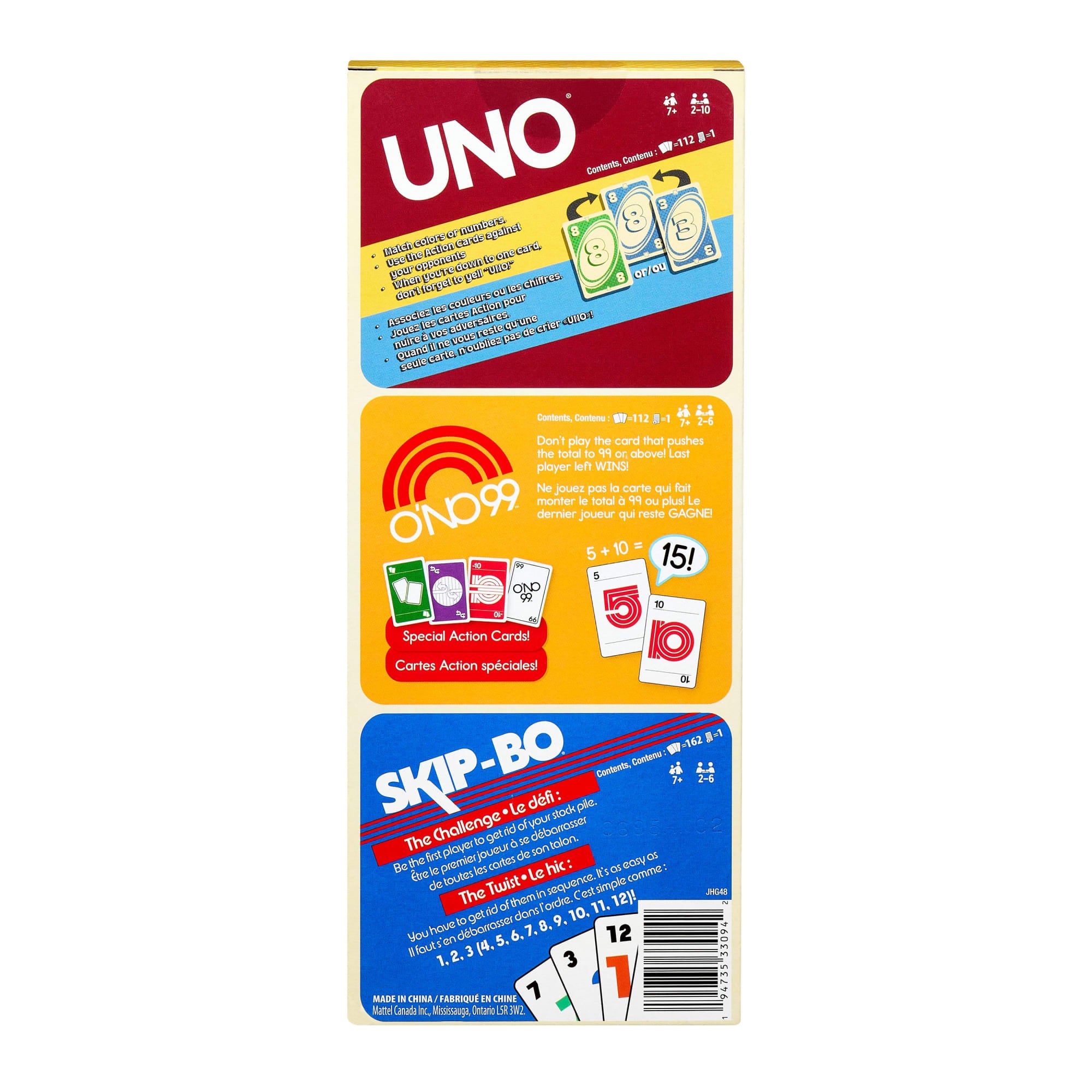 Vintage Set With 3 Card Games. UNO. O'No 99 & Ski-Bo For Kid. Adult & Family Nights & Parties - Image 6