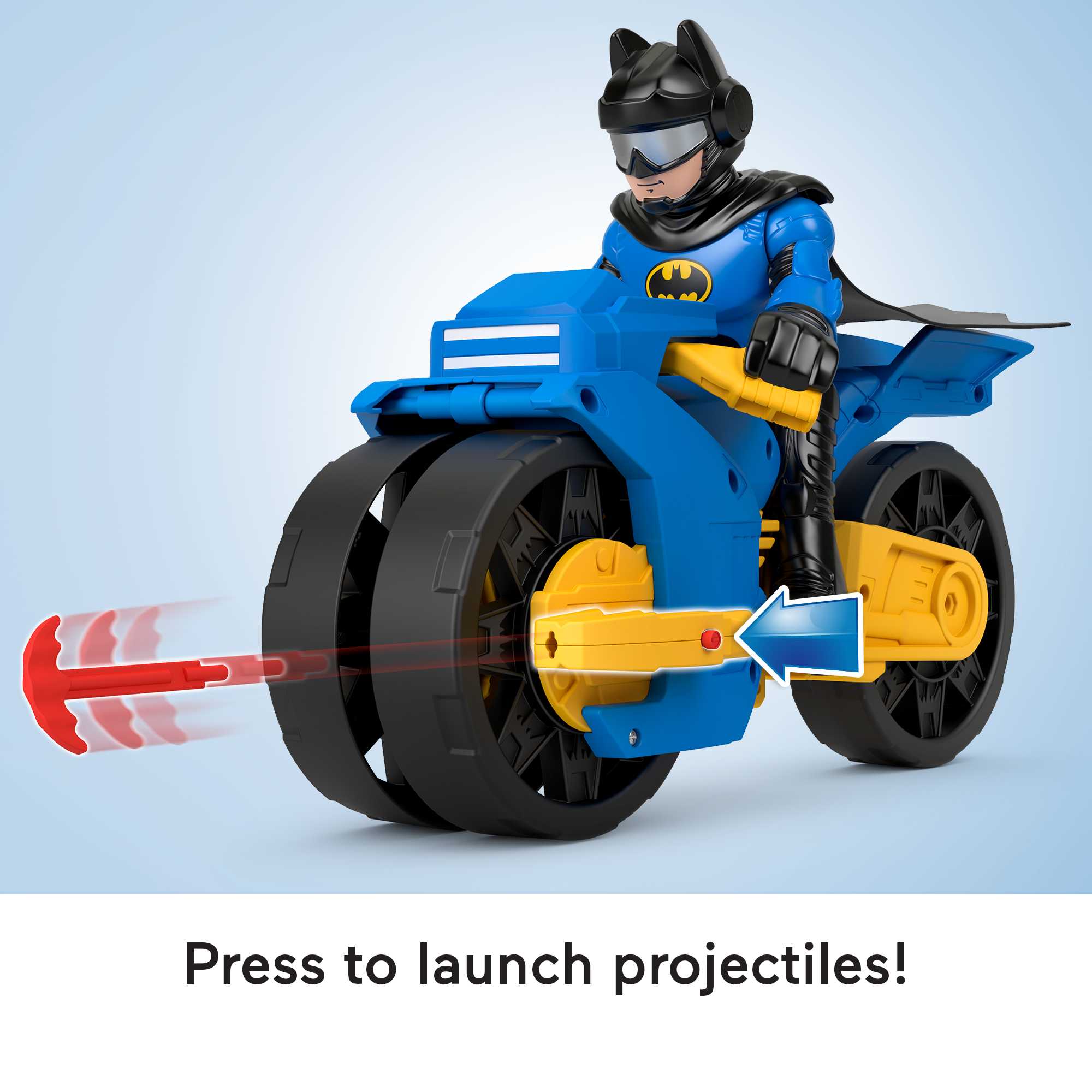 Imaginext DC Super Friends Batman Toys. XL Batcycle And Batman Figure. 10-Inches - Image 3