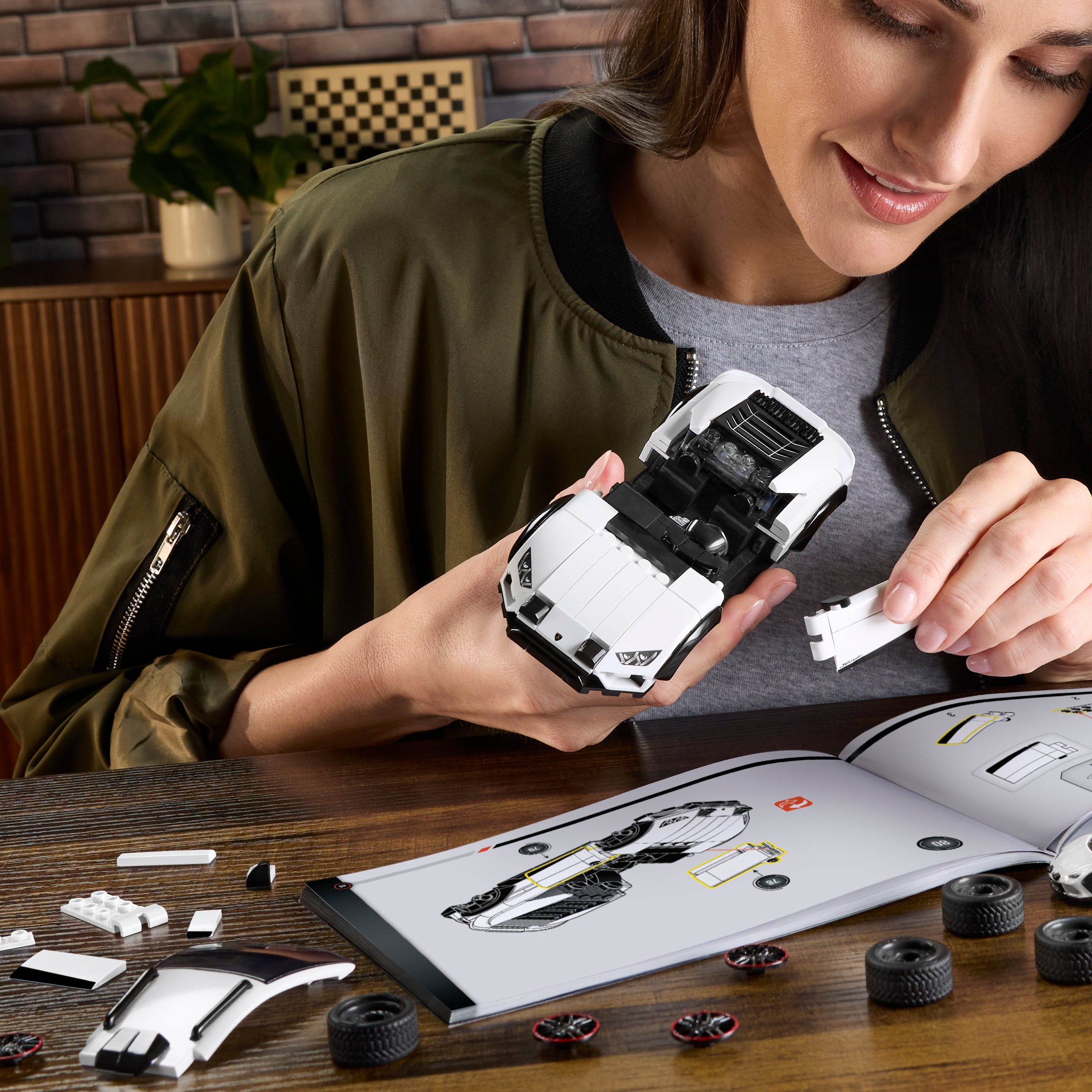 Mattel Brick Shop Hot Wheels Juguete de Construcción Speed Lamborghini Huracan Sterrato - Image 2