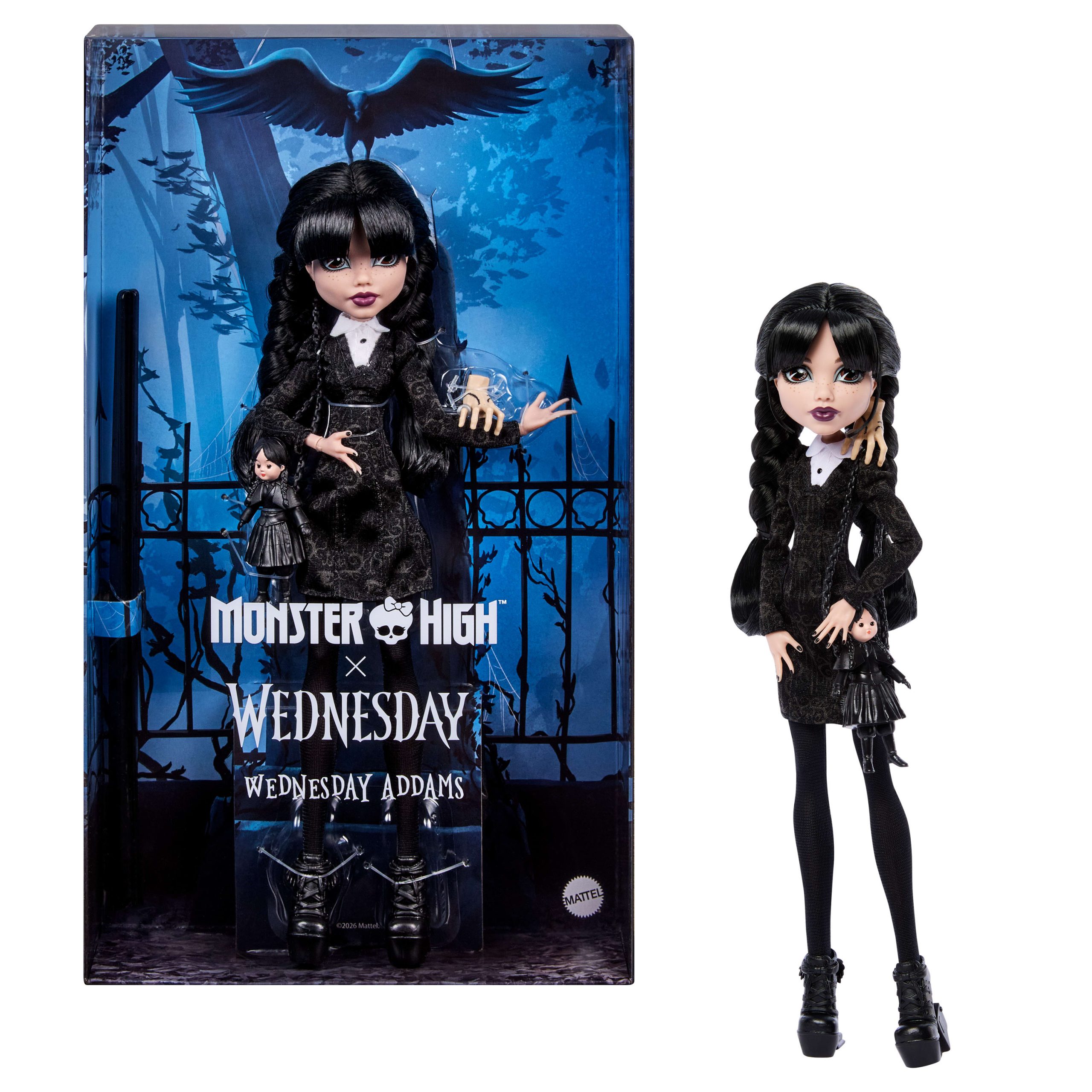 Monster High Skullector Muñeca de Colección Wednesday Merlina Addams