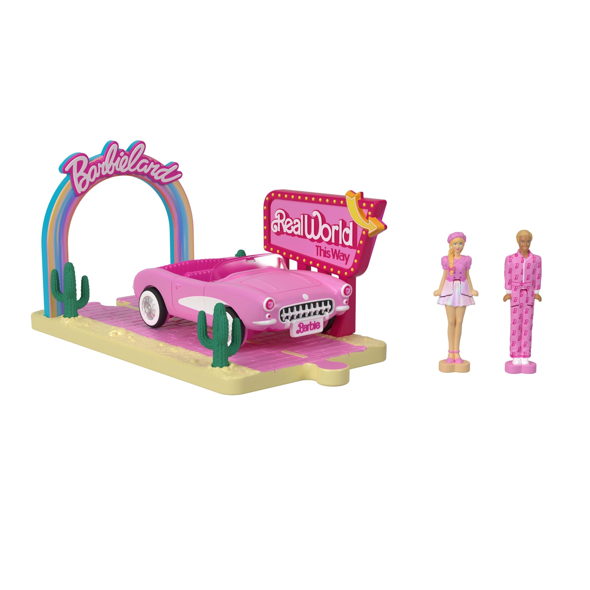 Barbie Mini BarbieLand Veículo para Boneca O Filme Barbie e Ken Mundo Real