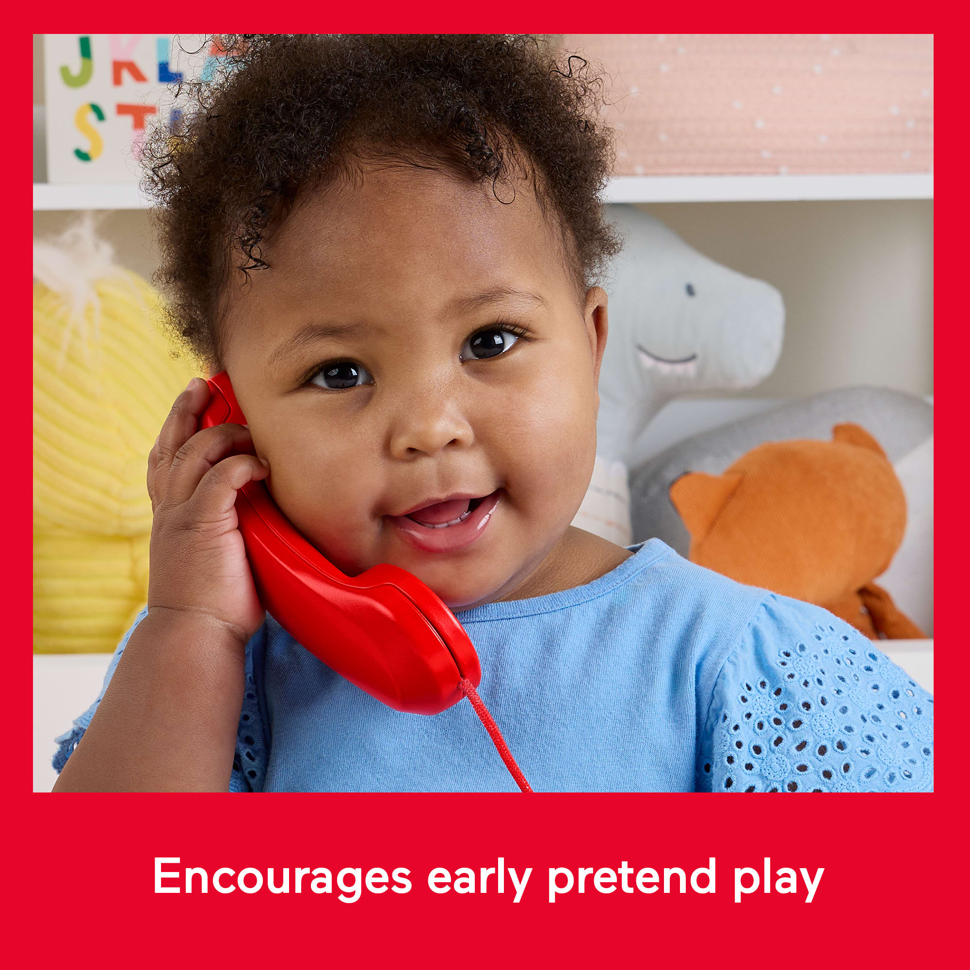 Fisher-Price Red Chatter Telephone Baby & Toddler Pull Toy. Mattel 80th Anniversary Edition - Image 5