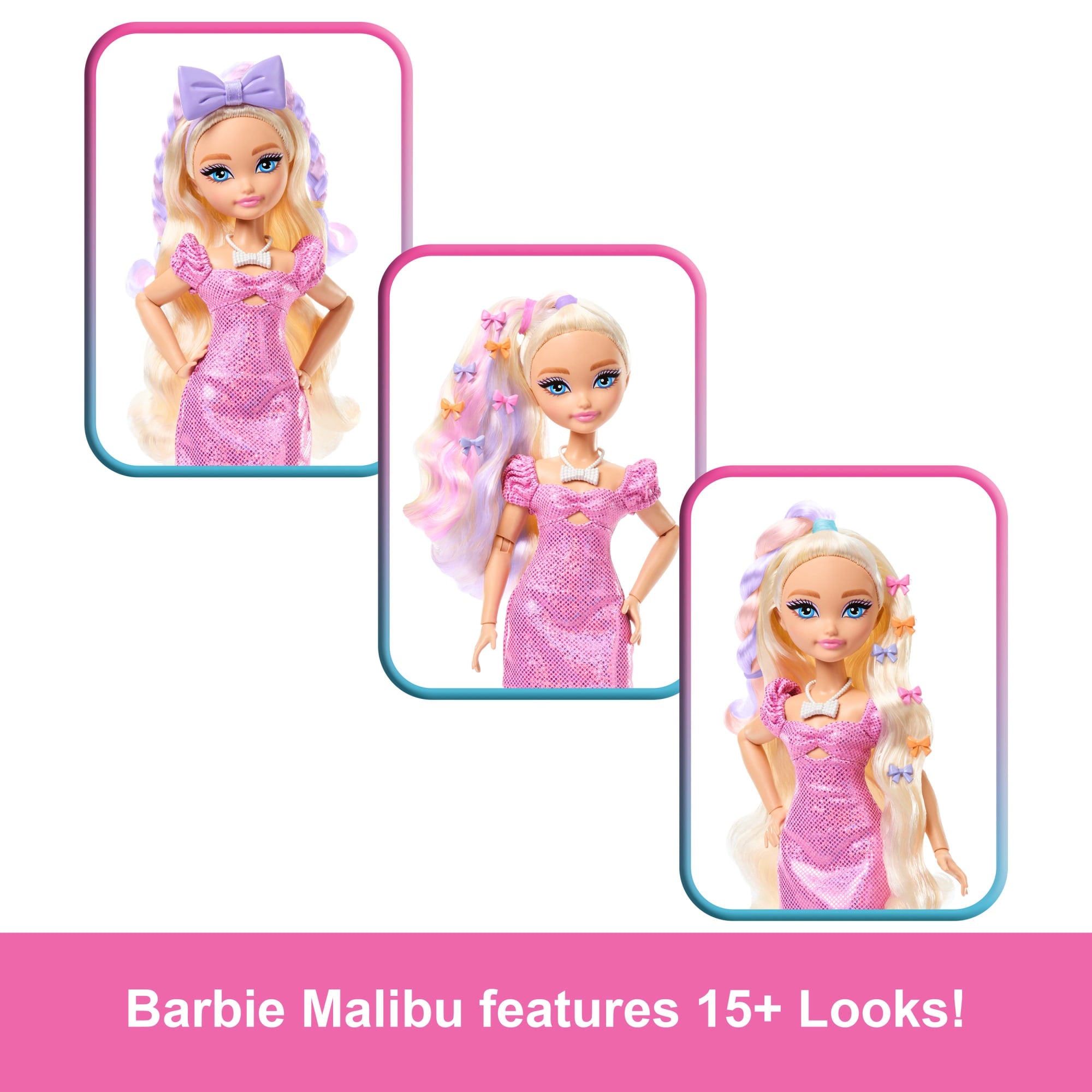 Barbie Dream Get Ready With Barbie Barbie Malibu Fashion Doll With Surprise Accessories And 15+ Looks - Image 4