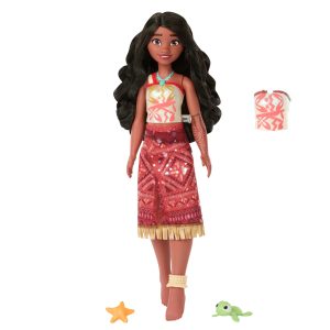 Disney Moana 2 Toys. Swimming Tautai Moana Fashion Doll With 2 Accessories & Color-Change Bodice