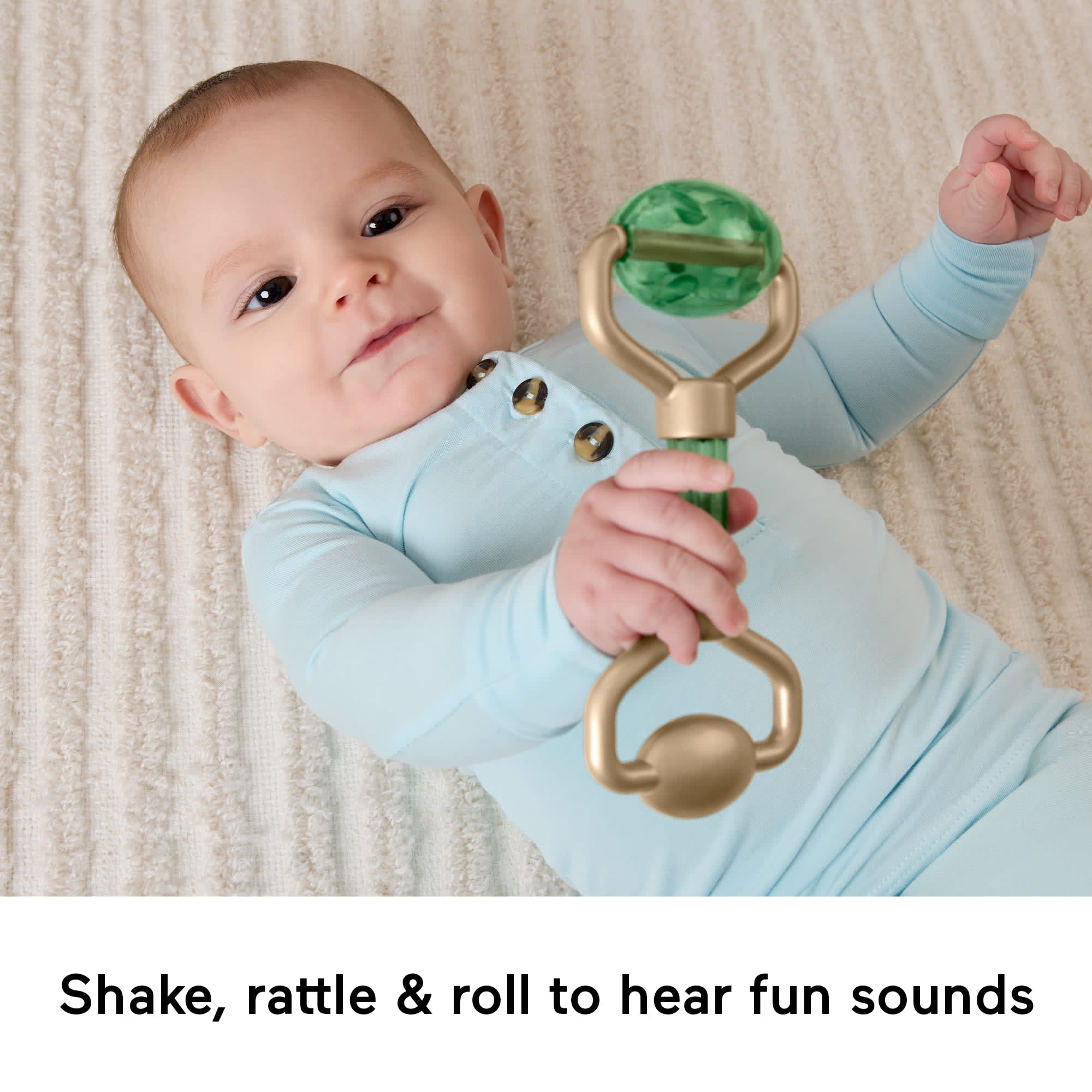 Fisher-Price Mini Me Moments Self-Care Sensory Set. 6-Piece Baby Rattle & Teether Toys - Image 3