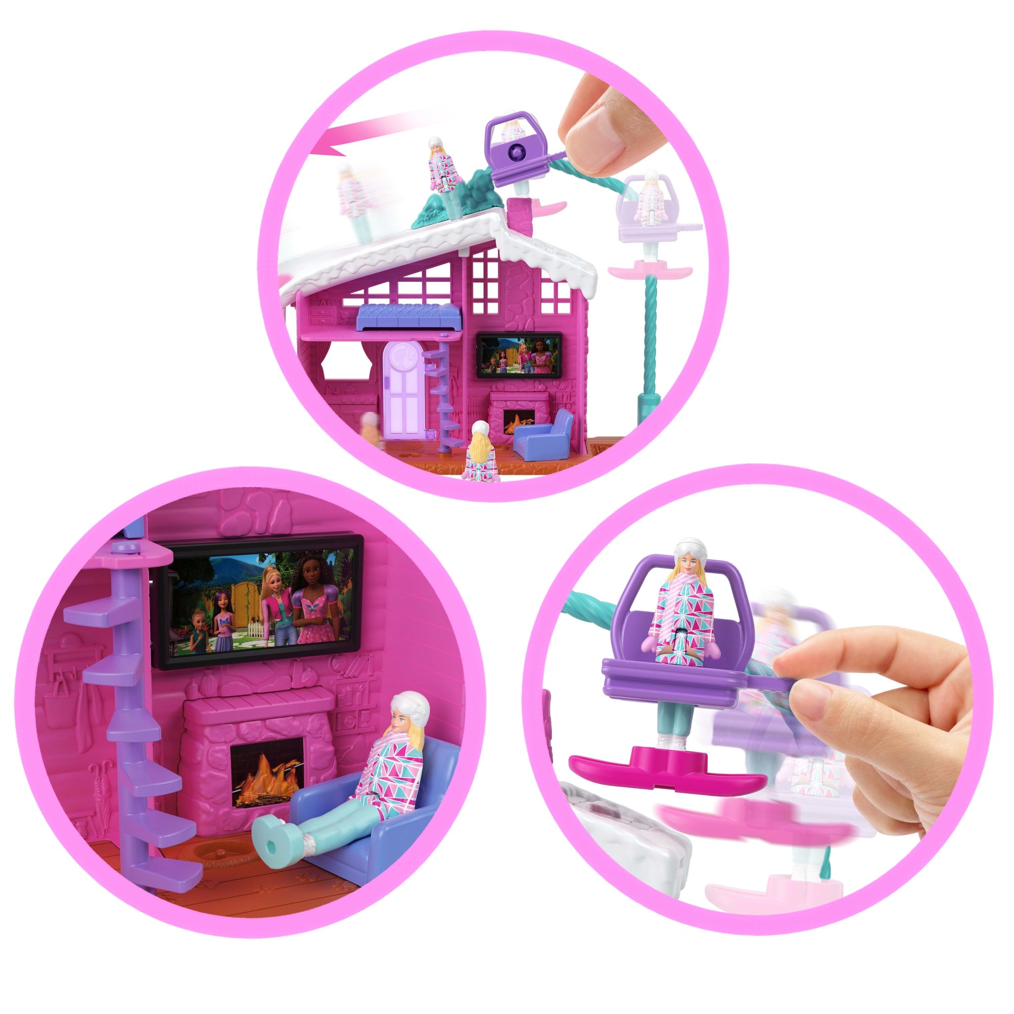 Barbie Mini Barbie Land Doll House Playsets With 1.5-Inch Doll. Furniture & Accessories - Image 3