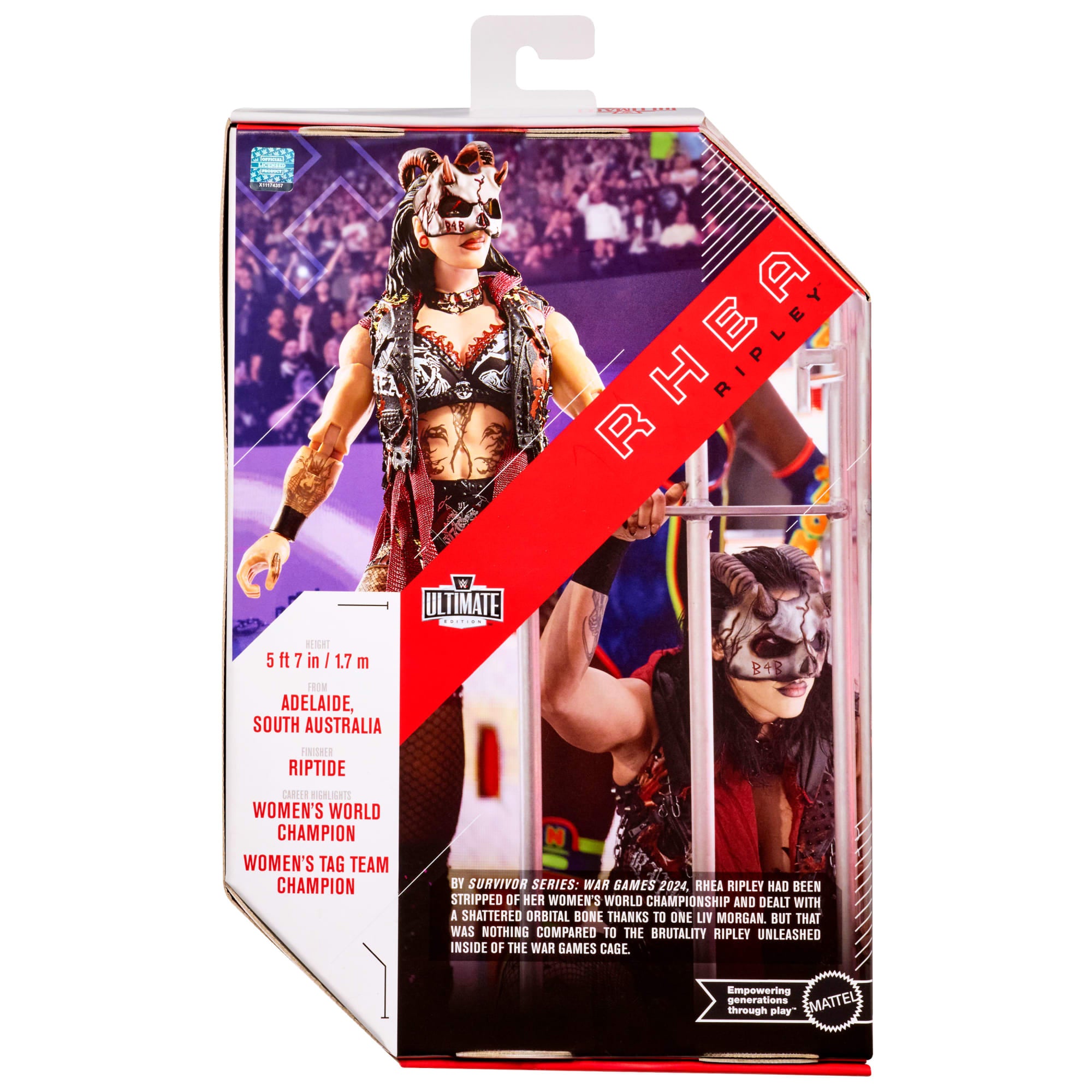 WWE Ultimate Edition Rhea Ripley Action Figure & Accessories Set. 6-Inch Collectible - Image 6