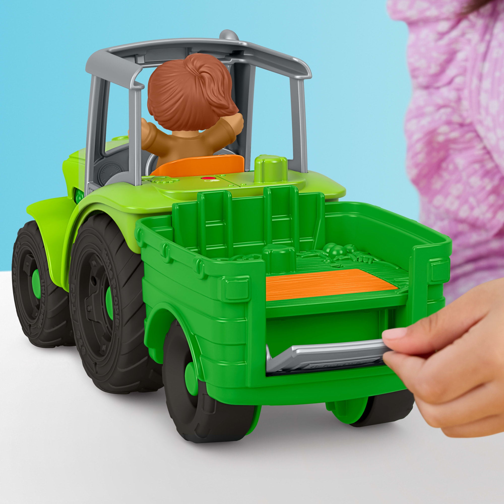 Fisher-Price Little People Tracteur à Pousser. Multilingue - Image 4
