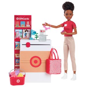 Barbie Toys. Skipper Doll And Target First Jobs Set With Checkout Stand And Accessories