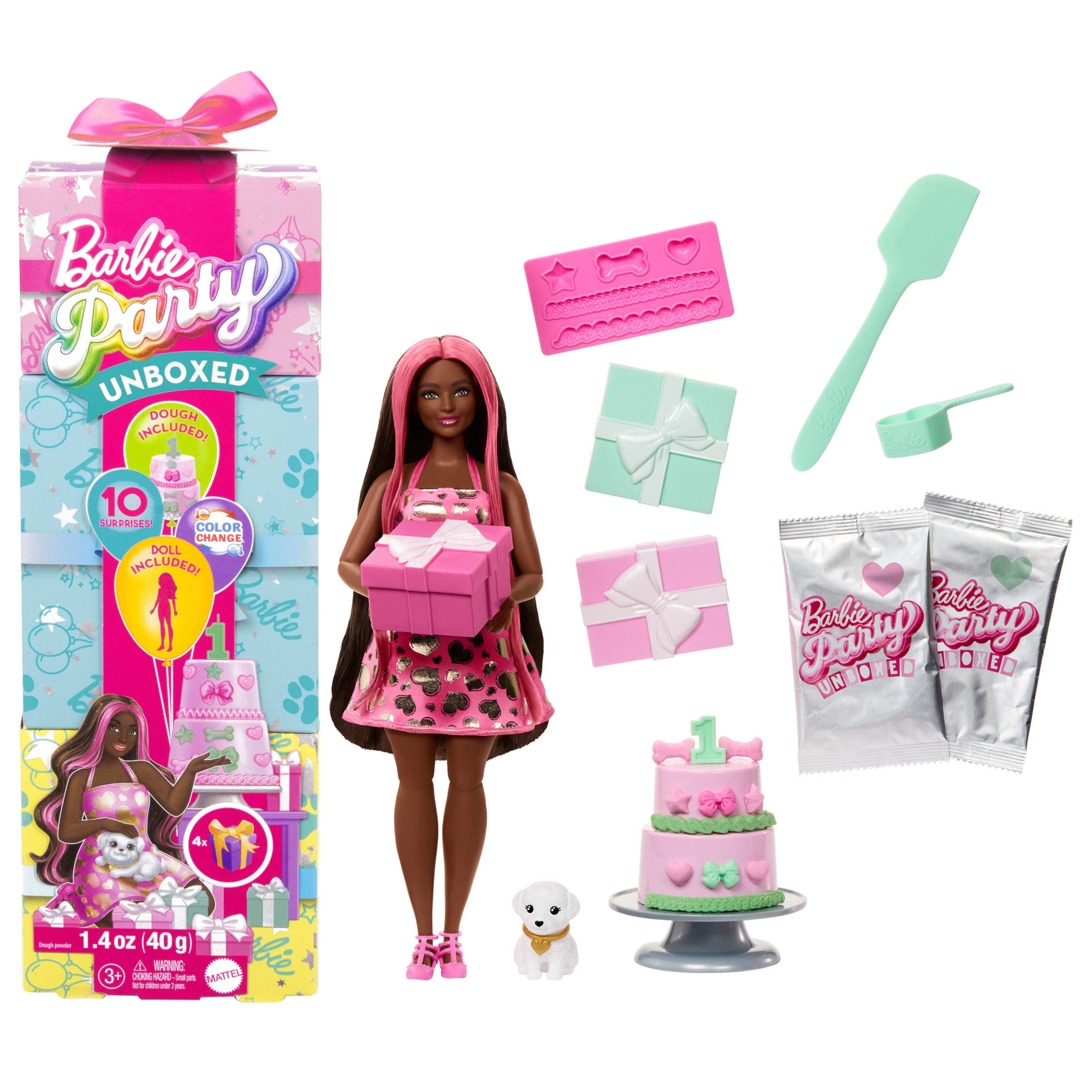 Barbie-Barbie Cadeau Surprise-Coffret Fête D'Anniversaire