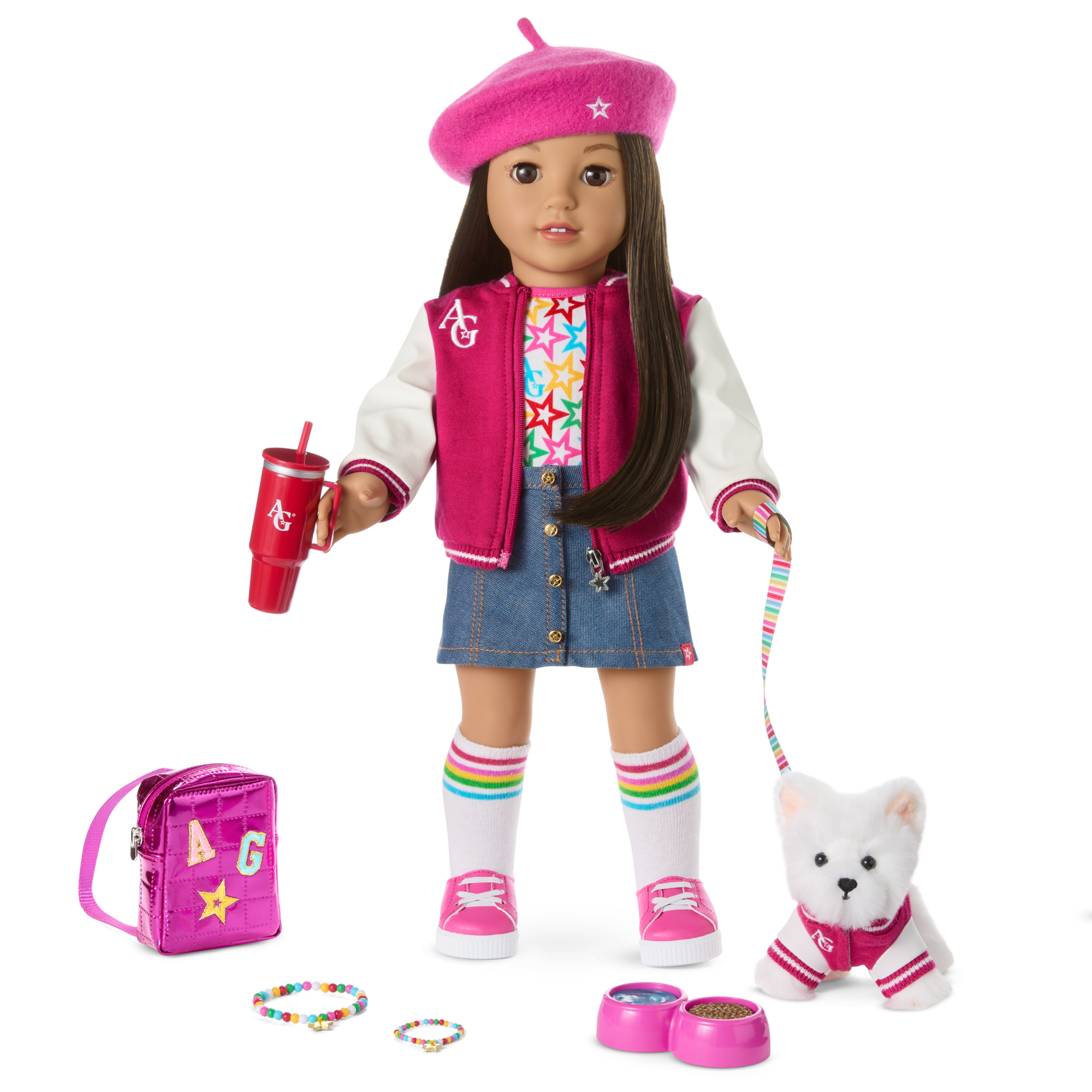 Truly Me™ 18-inch Doll #124 with straight black-brown hair - Image 17