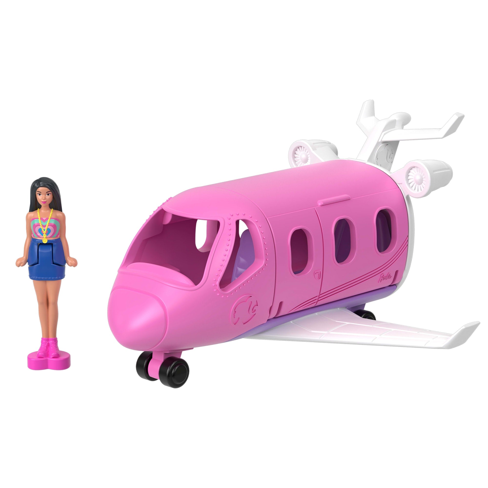 Barbie Mini Barbieland Dreamhouse & 2-Vehicle Playset With 5 1.5-inch Dolls. Furniture & Accessories - Image 4