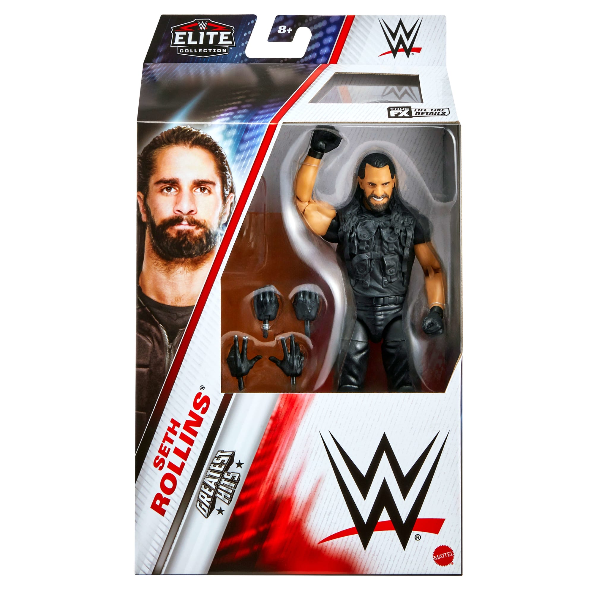 WWE Figura de Acción Elite Seth Rollins negro - Image 2