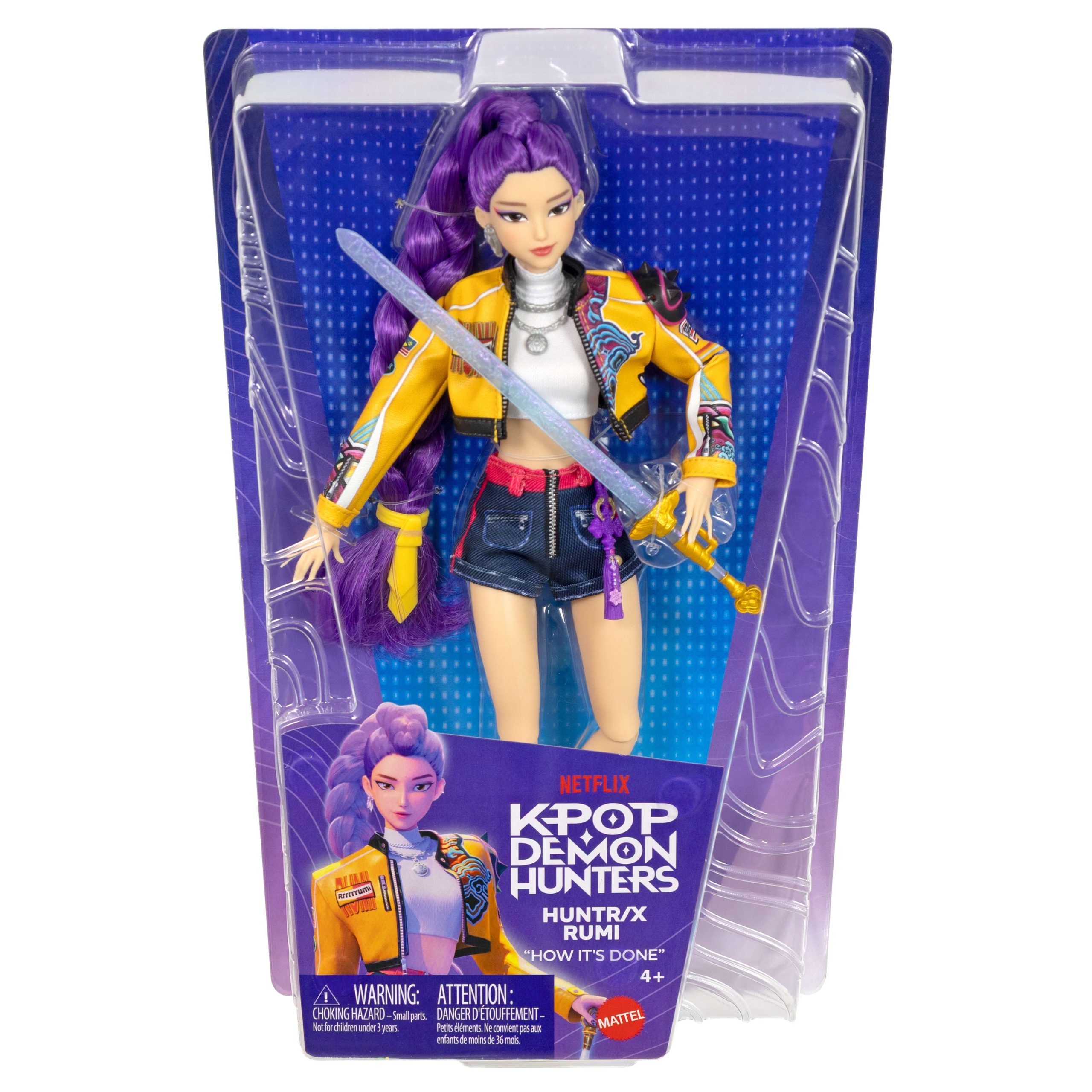 KPop Demon Hunters HUNTR/X Rumi Fashion Doll in Removable Look With Themed Movie Accessories - Image 6