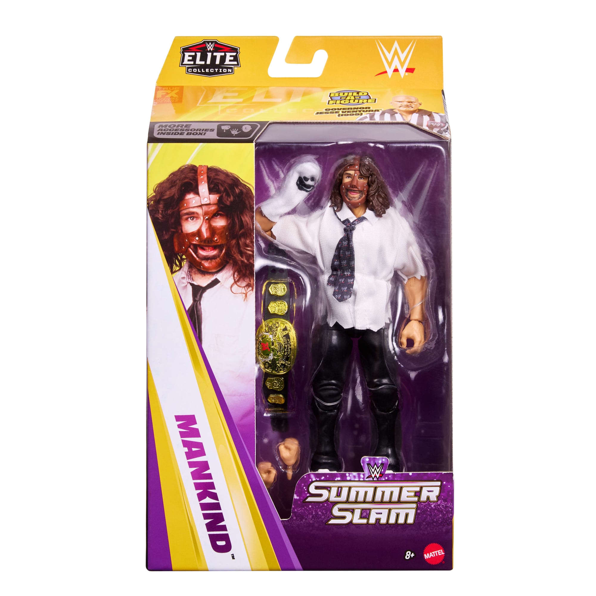 WWE Elite Collection Premium Live Event Mankind Action Figure Set. Summerslam Series Collectible - Image 2