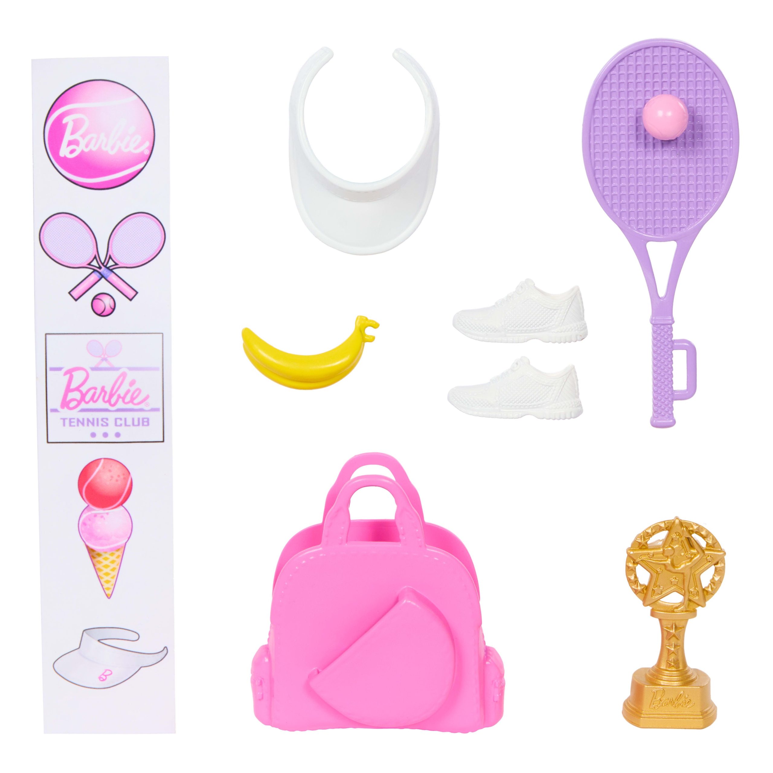 Barbie Team Barbie Roll And Reveal Tennis Player Doll And Accessories With Brunette Fashion Doll. 8 Surprises & Tennis Ball Encasement - Image 5