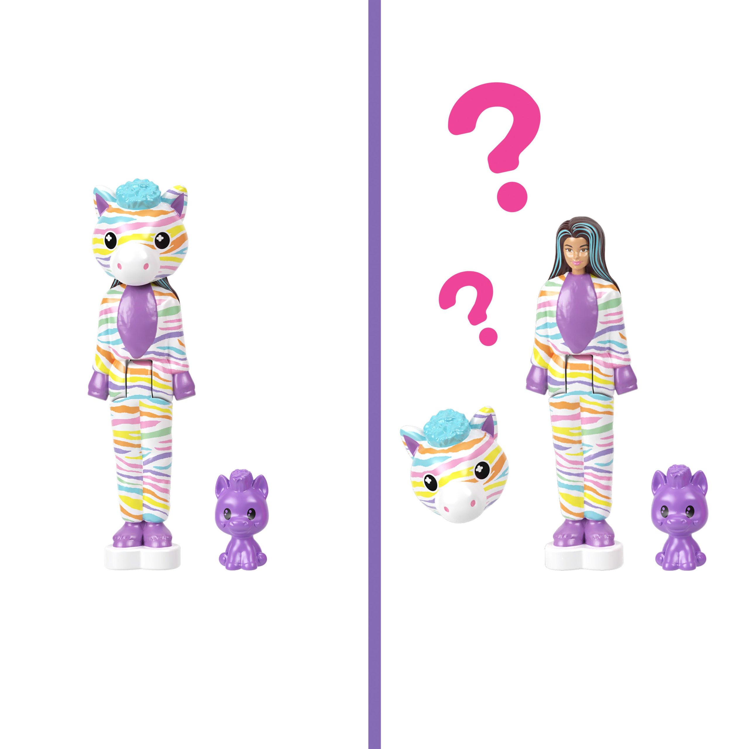 Barbie Mini Barbie Land 5 Dolls Reveal Pack. 1.5-Inch Mini Dolls With Surprise Reveal & Sensory Play Piece - Image 4