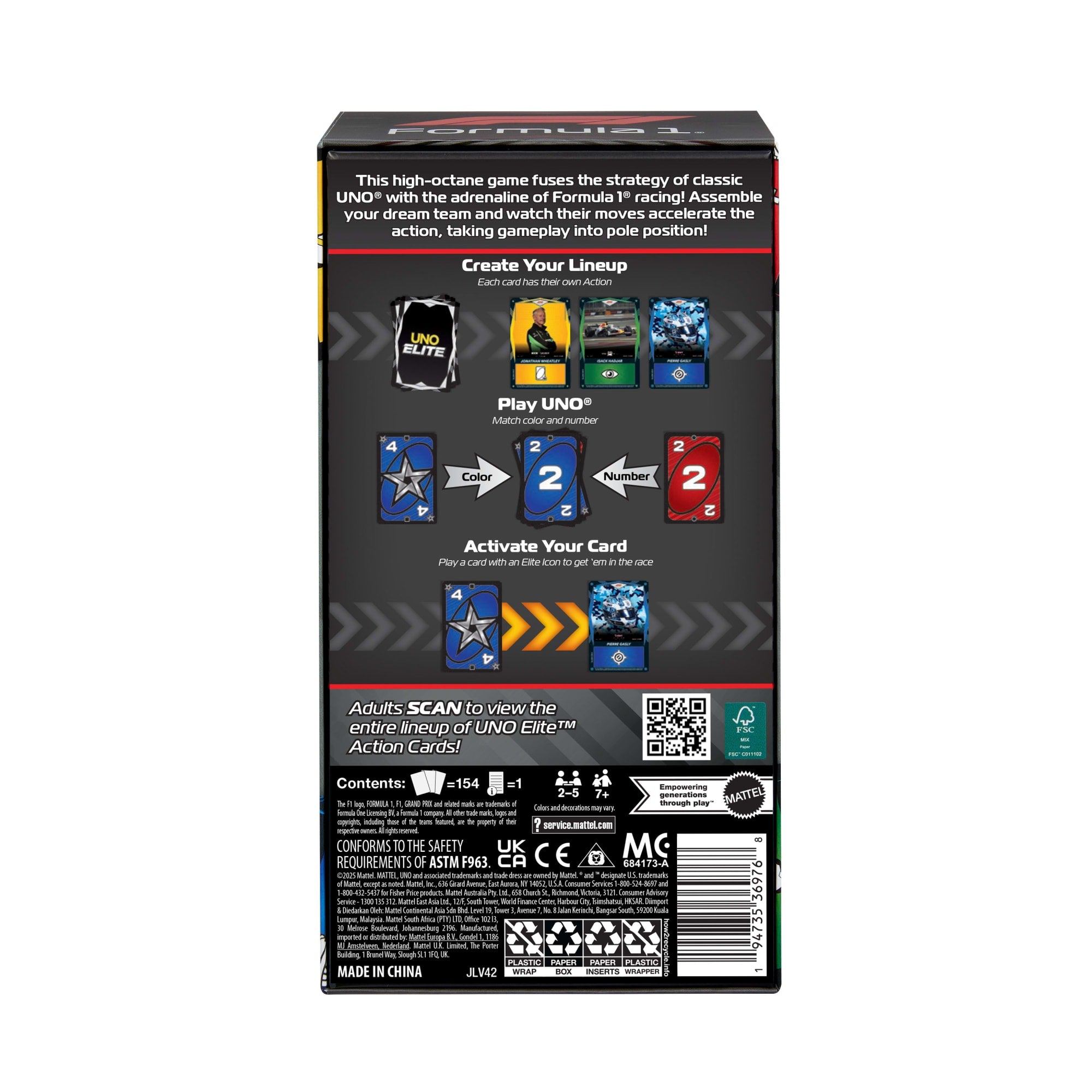 UNO Elite F1 Jogo de Cartas Starter Pack - Image 6