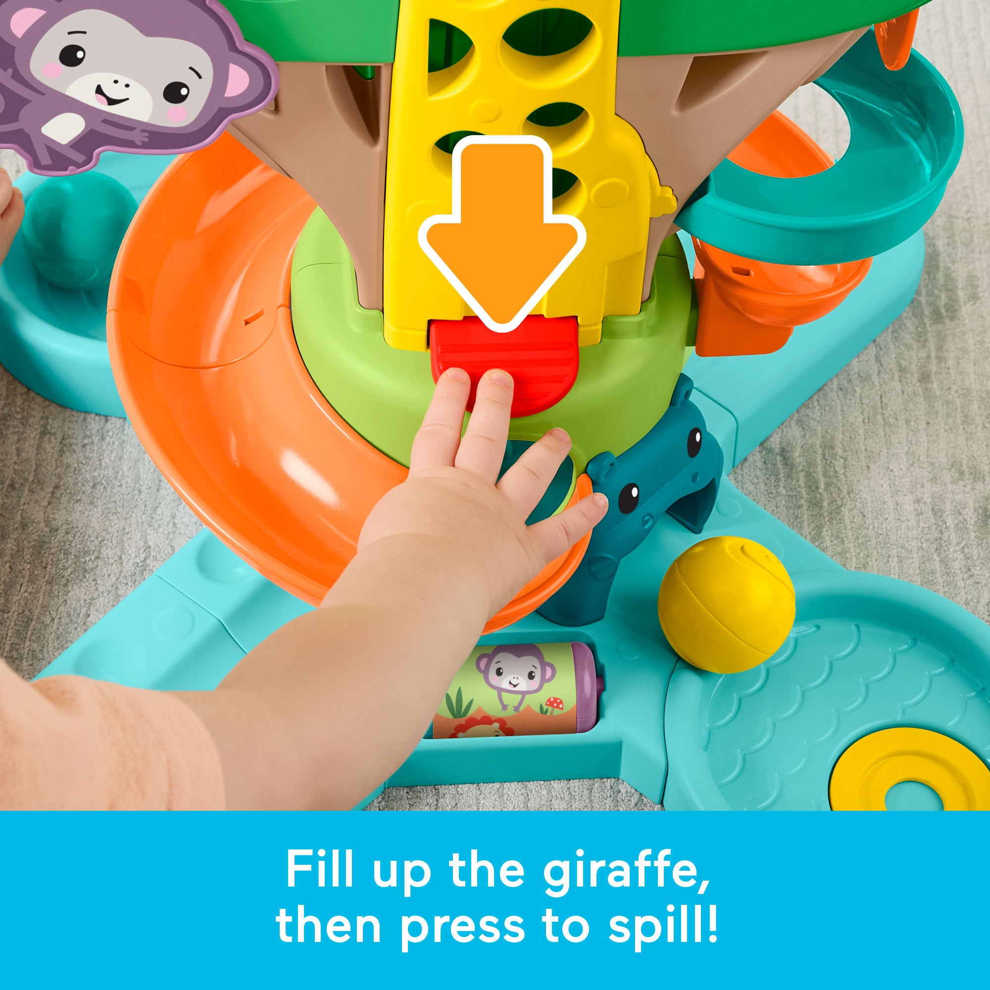 Fisher-Price Sit-To-Stand Jungle Tree. Baby To Toddler Musical Ball Drop Play Center. 6 Balls - Image 4