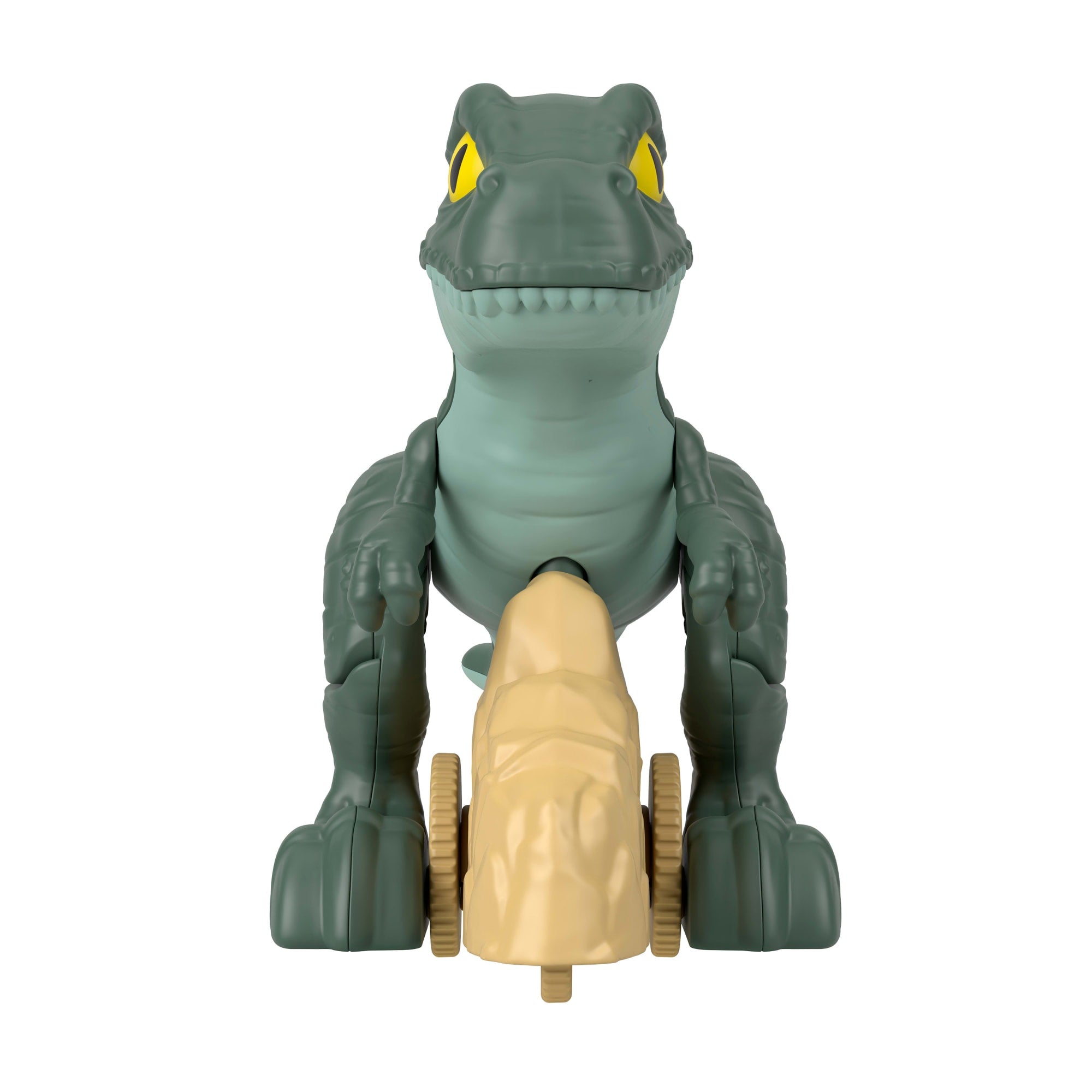 Fisher-Price Imaginext Jurassic World Tyrannosaurus Rex Dinosaur Toy With Wheels & Wiggling Motion - Image 4