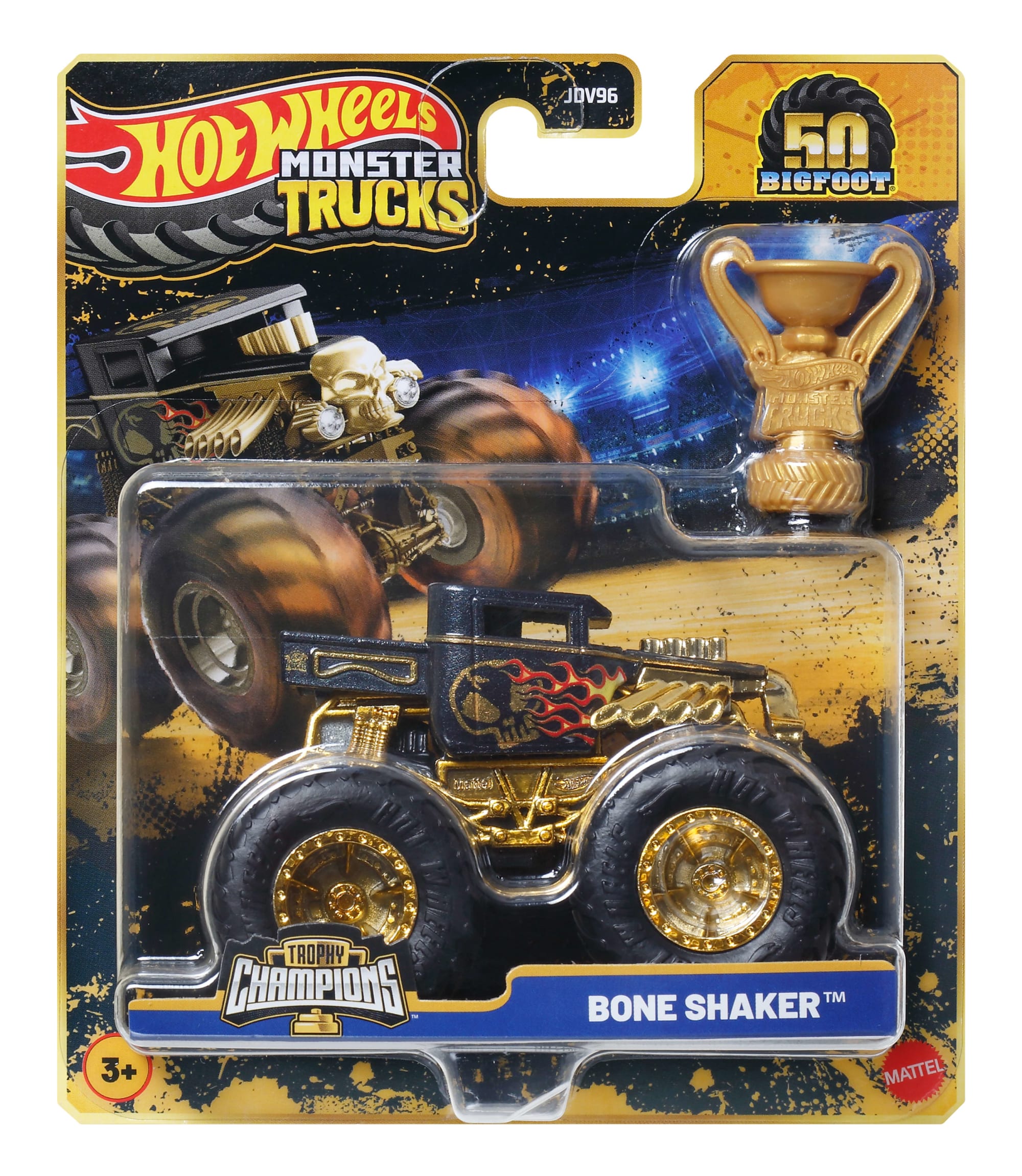 Hot Wheels Monster Trucks Vehículo de Juguete Auto Sorpresa Campeonato de Bigfoot Escala 1:64 - Image 5
